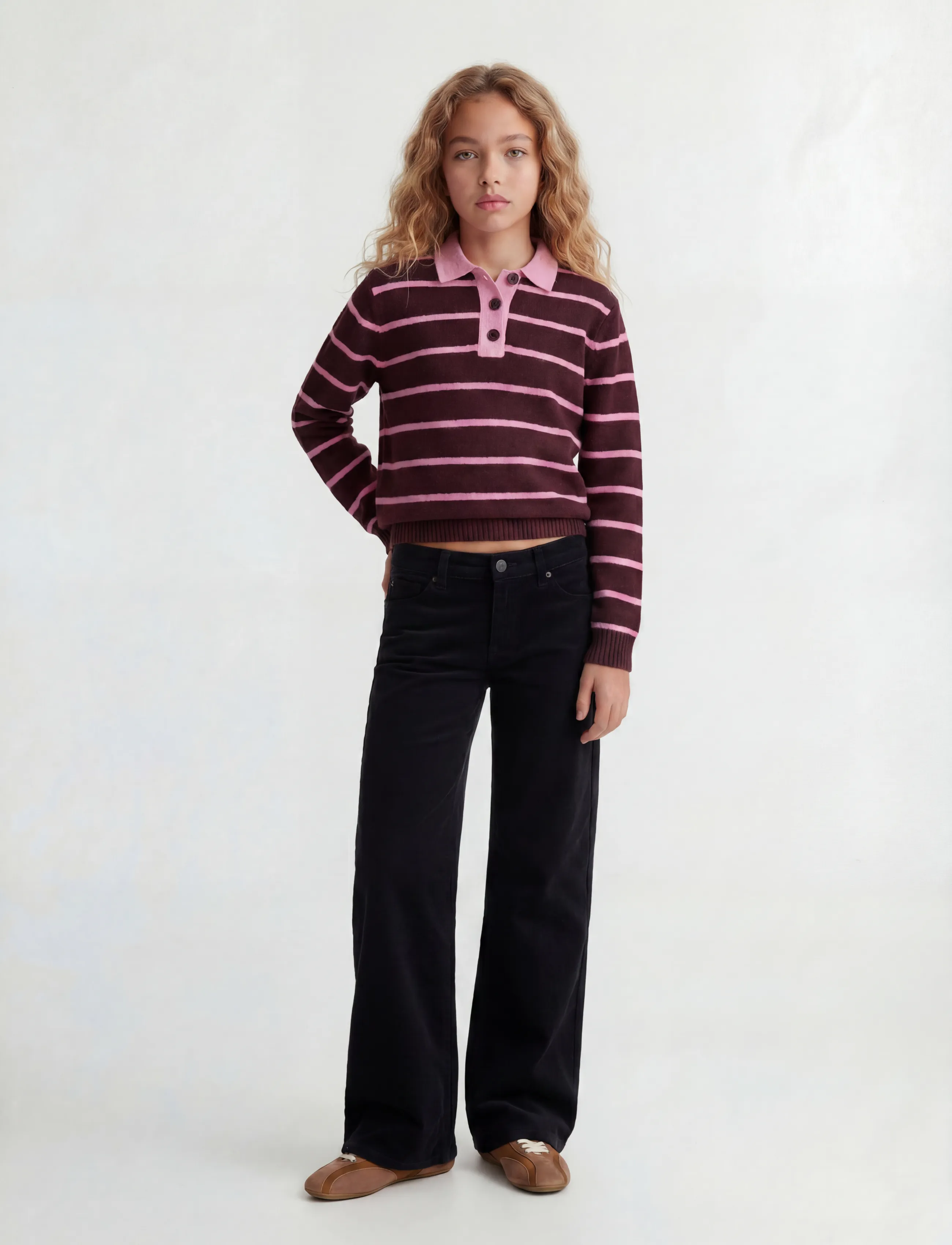 JJXX Kids - JXZOE GELLY WIDE PANTS PNT GRL SN - hosen mit weitem bein - black - 4