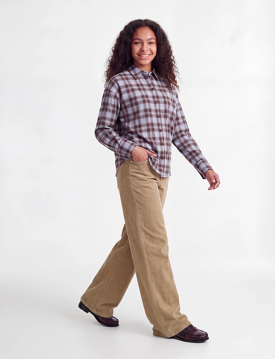 JJXX Kids - JXZOE GELLY WIDE PANTS PNT GRL SN - hosen mit weitem bein - petrified oak - 5
