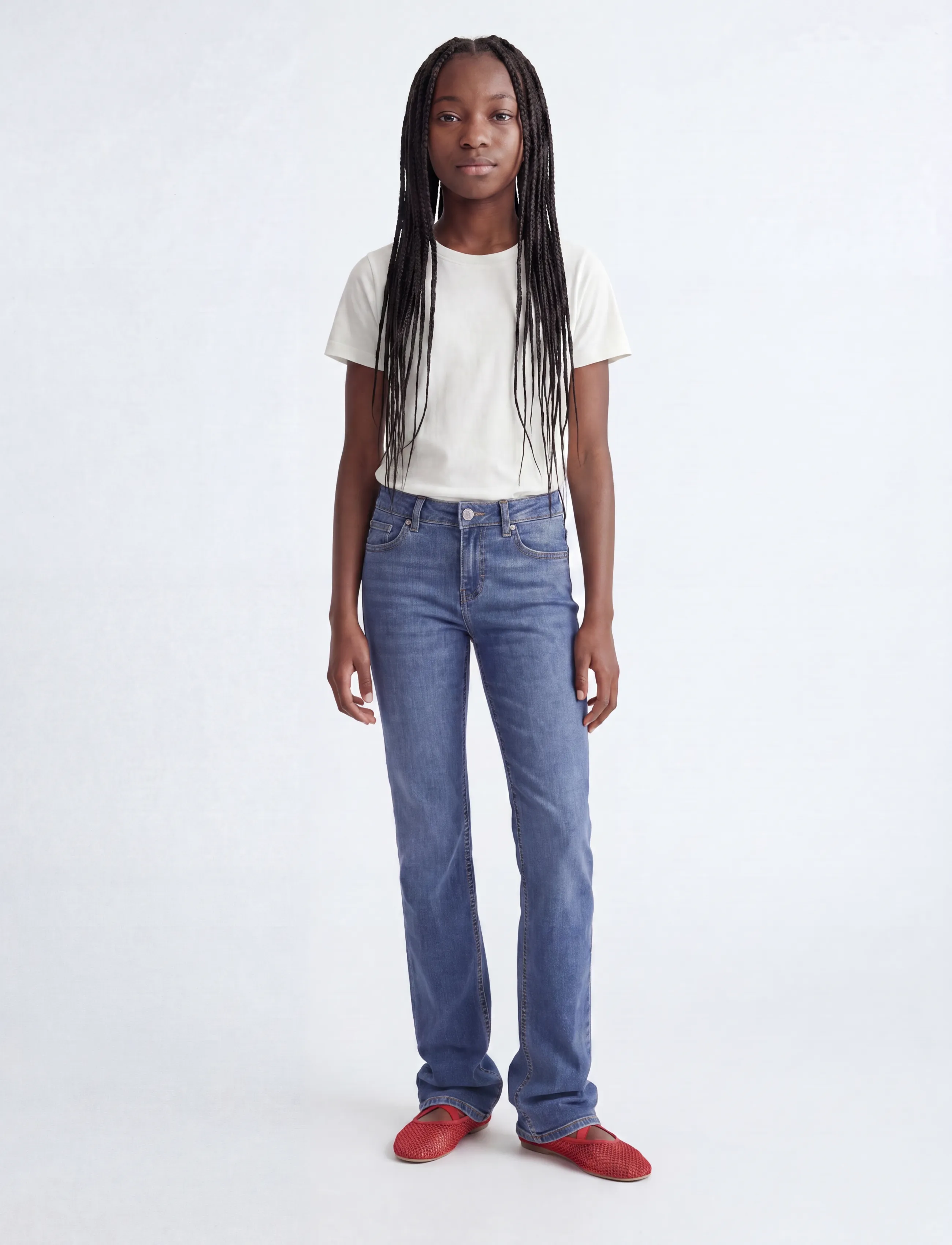 JJXX Kids - JXNICE SL-STR C8220 JEANS DNM GRL BN - blue denim - 4
