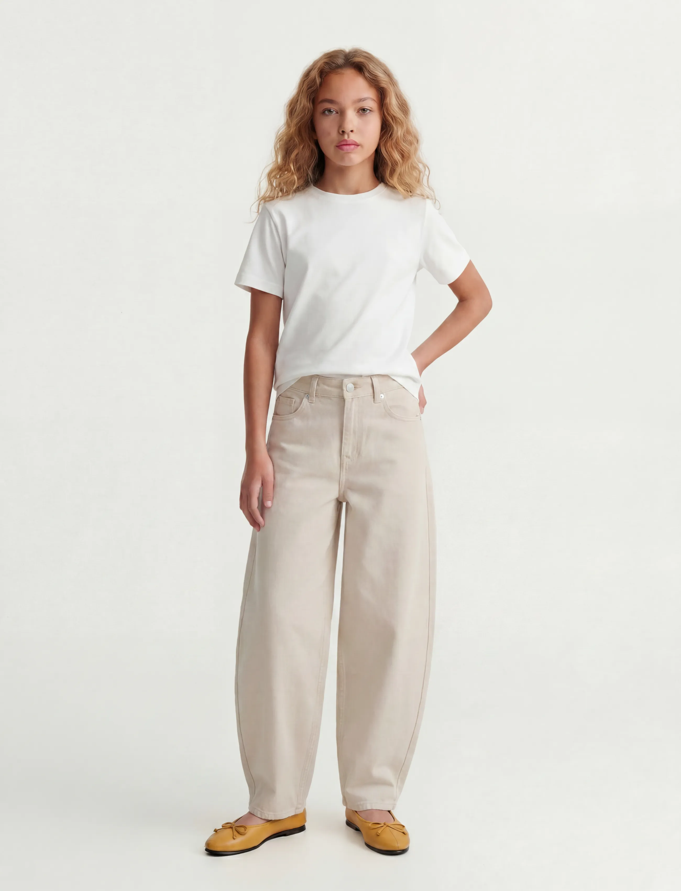 JJXX Kids - JXFUJI BARREL COLOR DNM GRL - vaba lõikega teksad - moonbeam - 4