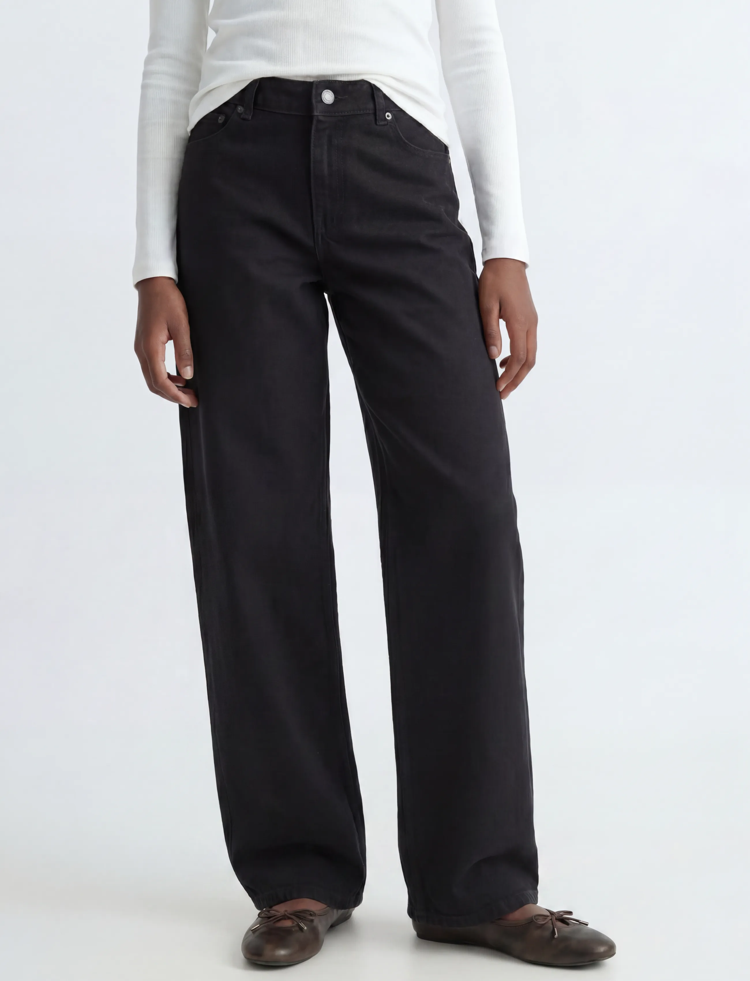 JJXX Kids JXFUJI BARREL R402 DNM GRL BN - Hosen - BLACK DENIM / black