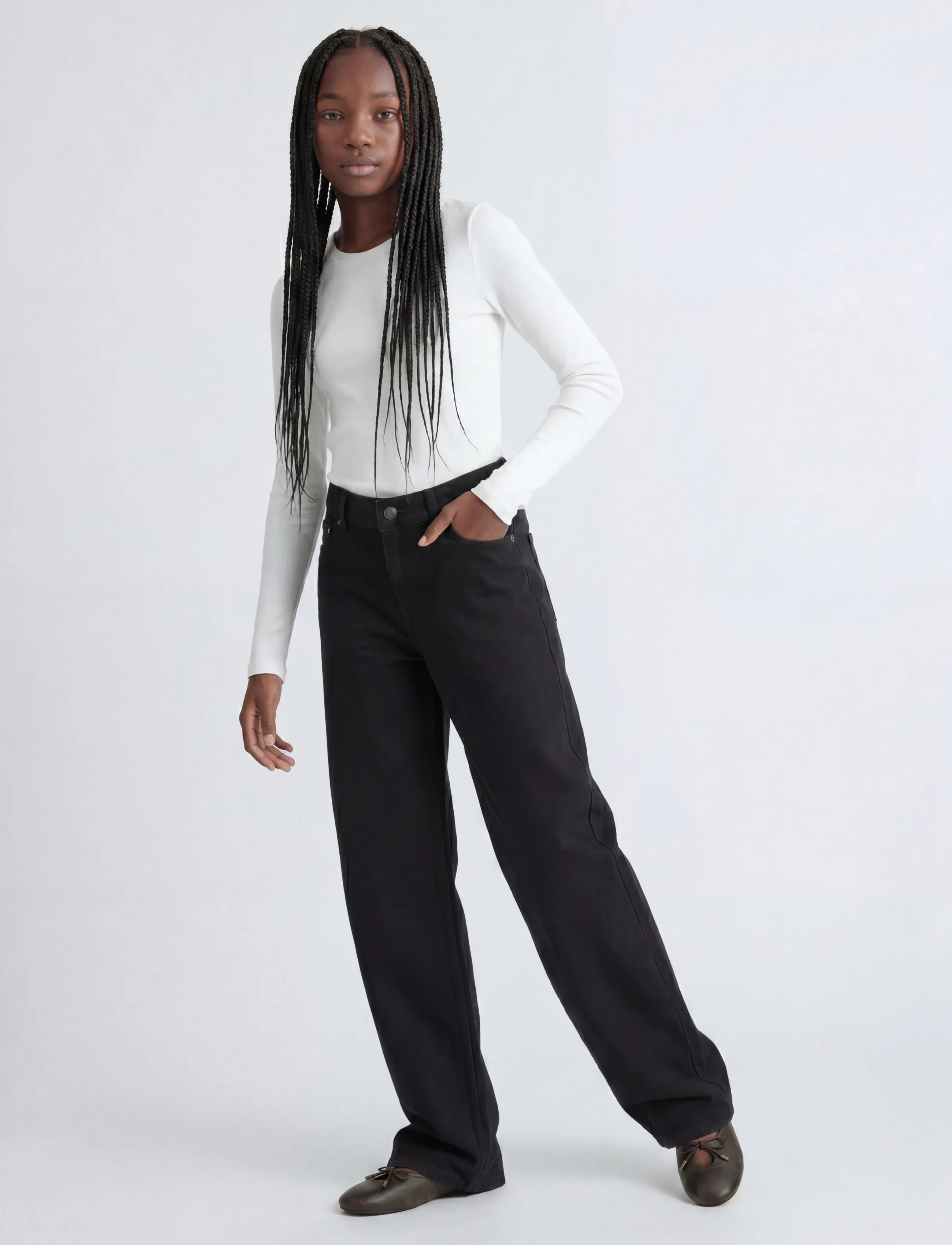JJXX Kids - JXFUJI BARREL R402 DNM GRL BN - black denim - 5