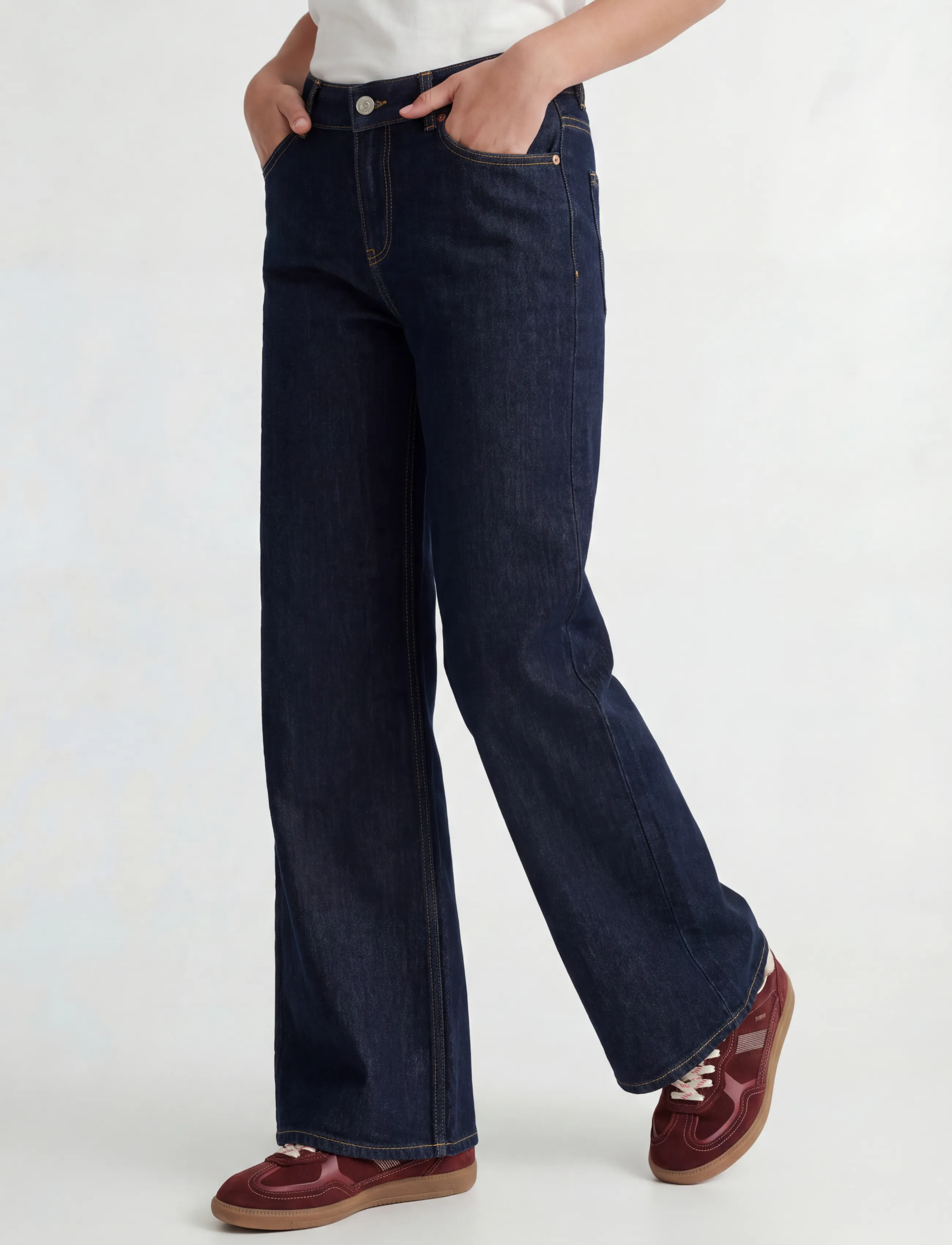 JJXX Kids JXROME FLARED C248 DNM GRL BN - Hosen - BLUE DENIM / navy