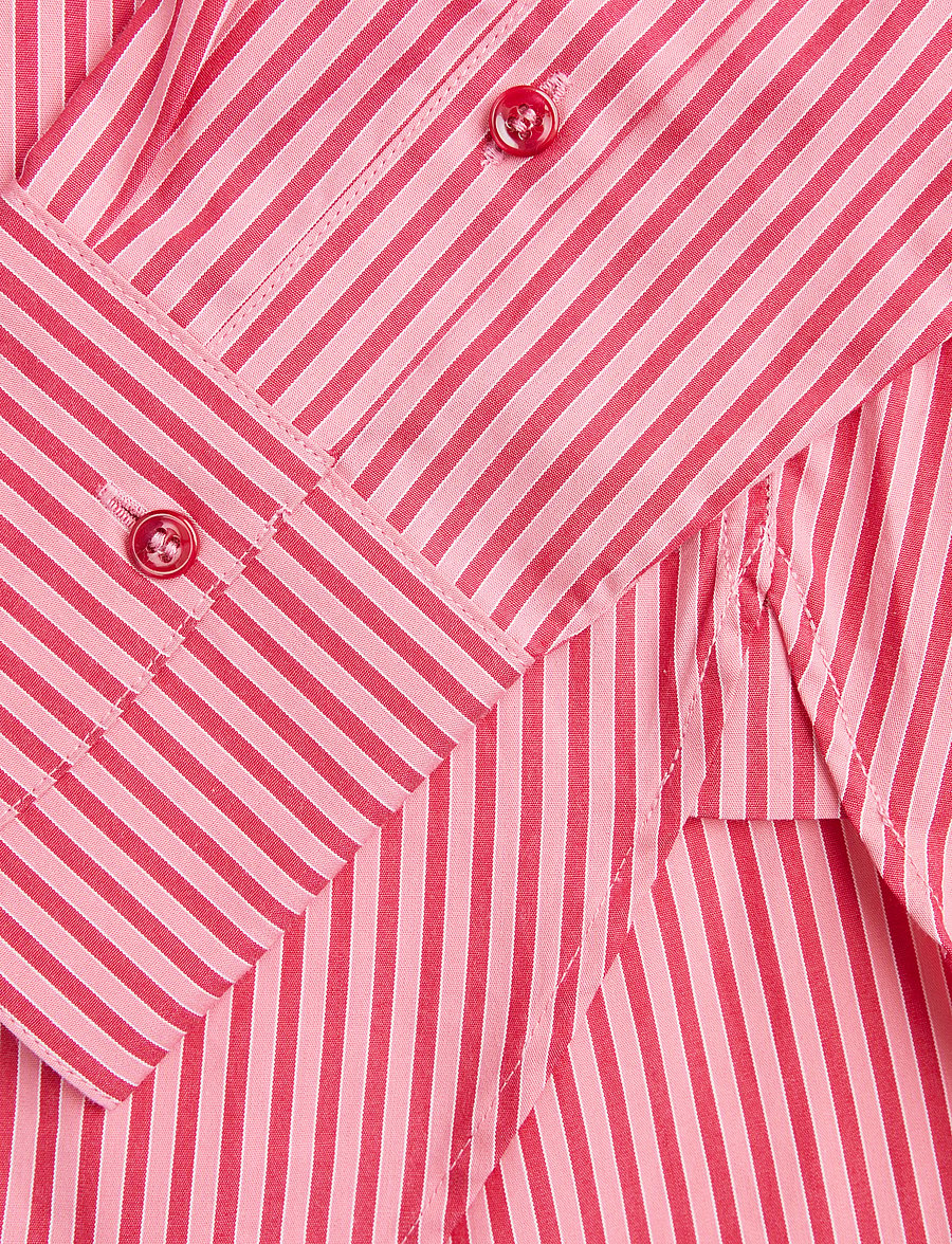 JJXX Kids - JXJAMIE RELAXED POPLIN SHIRT WVN GRL SN - langærmede skjorter - cerise - 2
