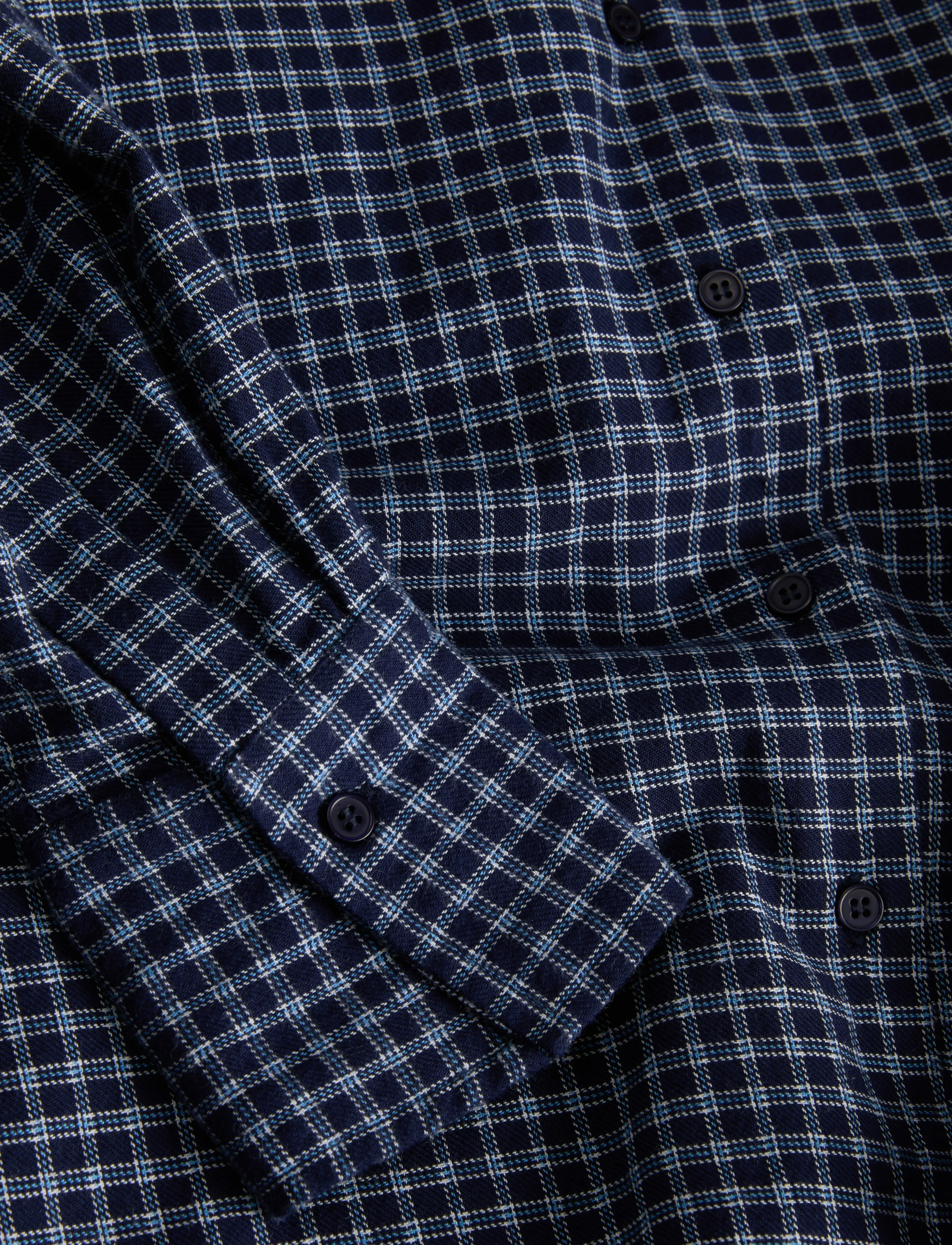 JJXX Kids - JXJAMIE CHECK FLANNEL LS SHORT WVN GRL - pikkade varrukatega särgid - night sky - 3