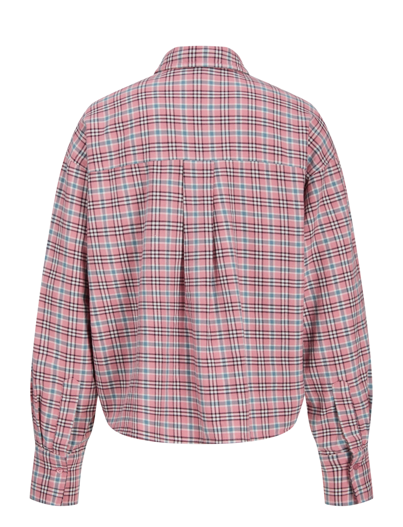 JJXX Kids - JXJAMIE CHECK FLANNEL LS SHORT WVN GRL - pikkade varrukatega särgid - orchid smoke - 1