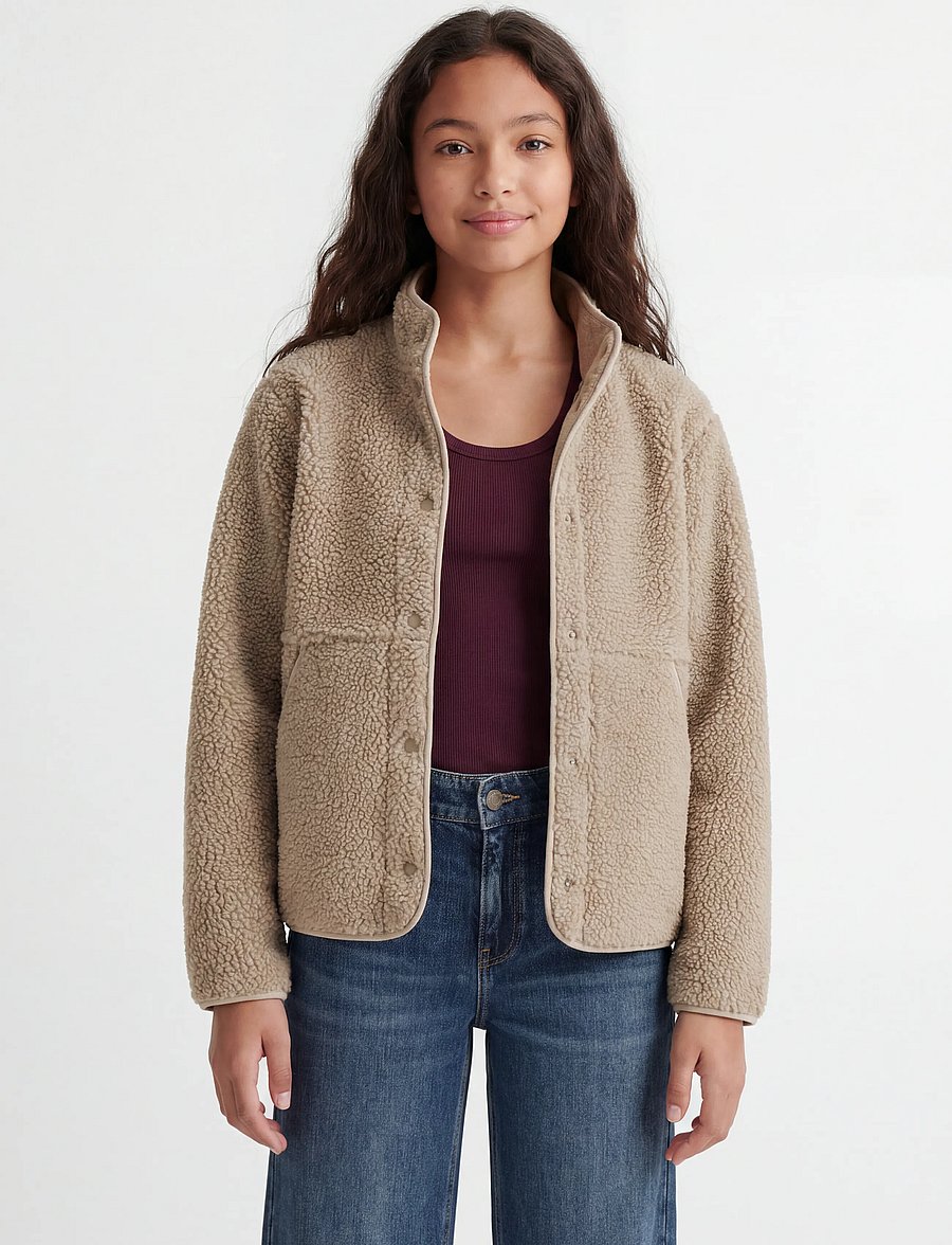 JJXX Kids - JXVERA TEDDY JACKET OTW GRL SN - fliisjakid - humus - 0