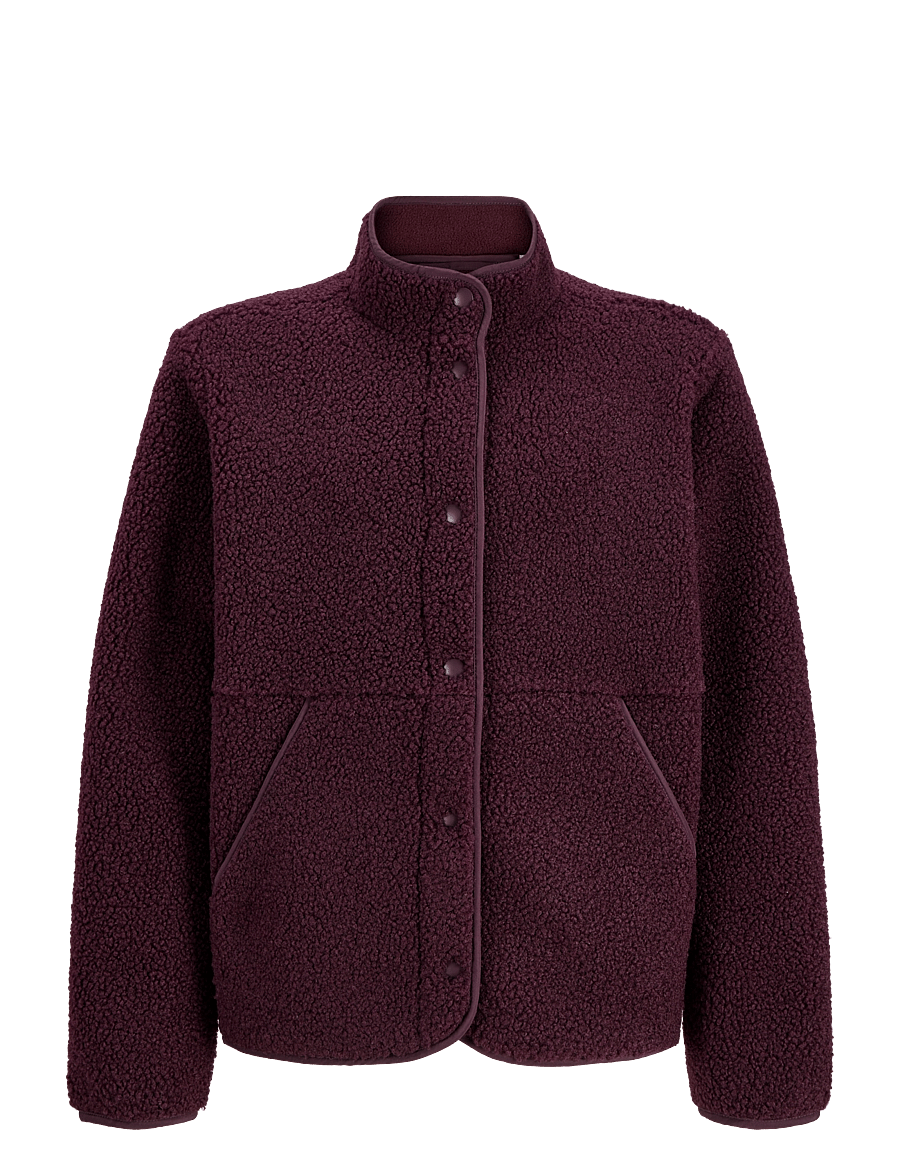 JJXX Kids - JXVERA TEDDY JACKET OTW GRL SN - fleecejacken - winetasting - 1