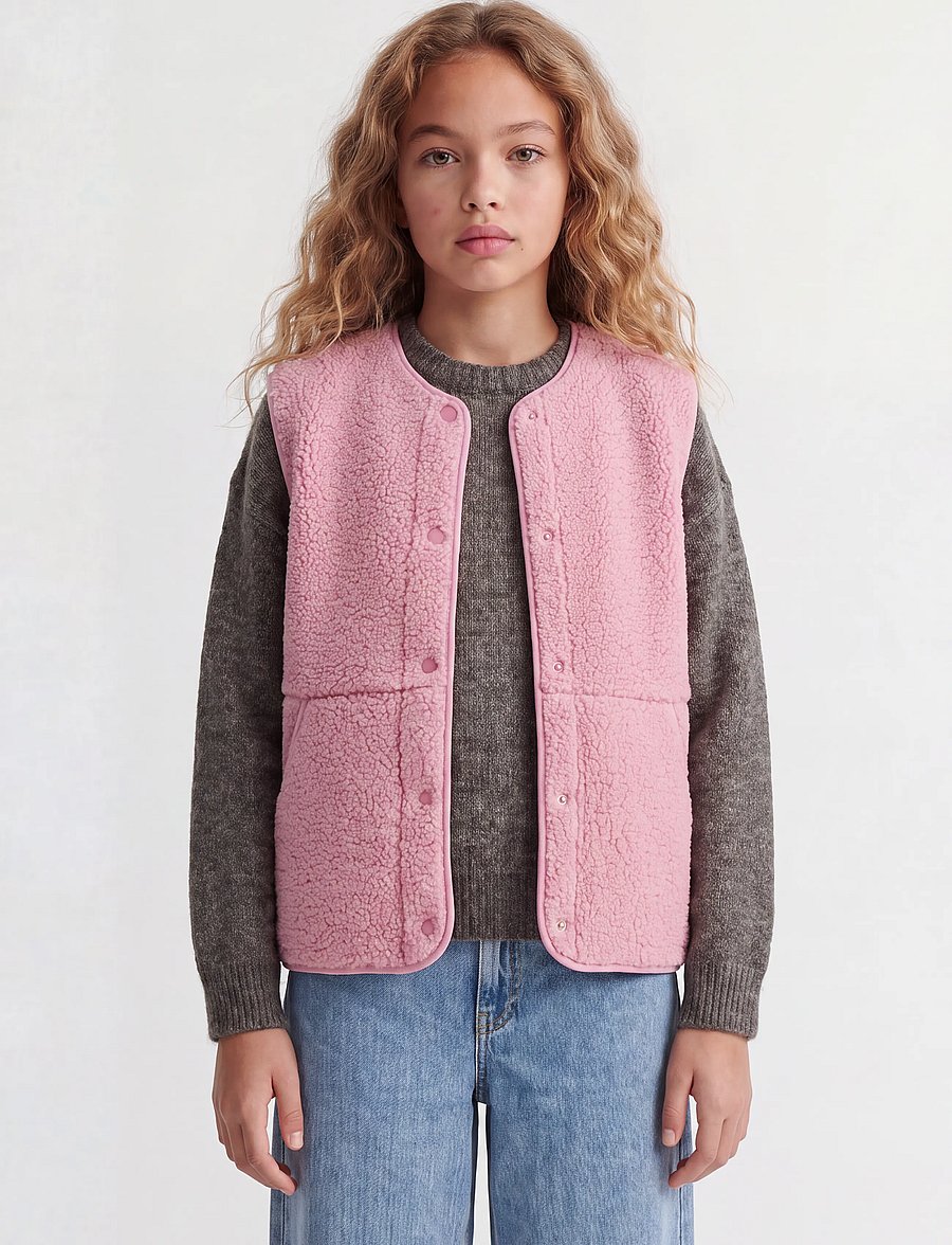 JJXX Kids - JXVERA TEDDY VEST OTW GRL SN - osta vanuse järgi - orchid smoke - 0