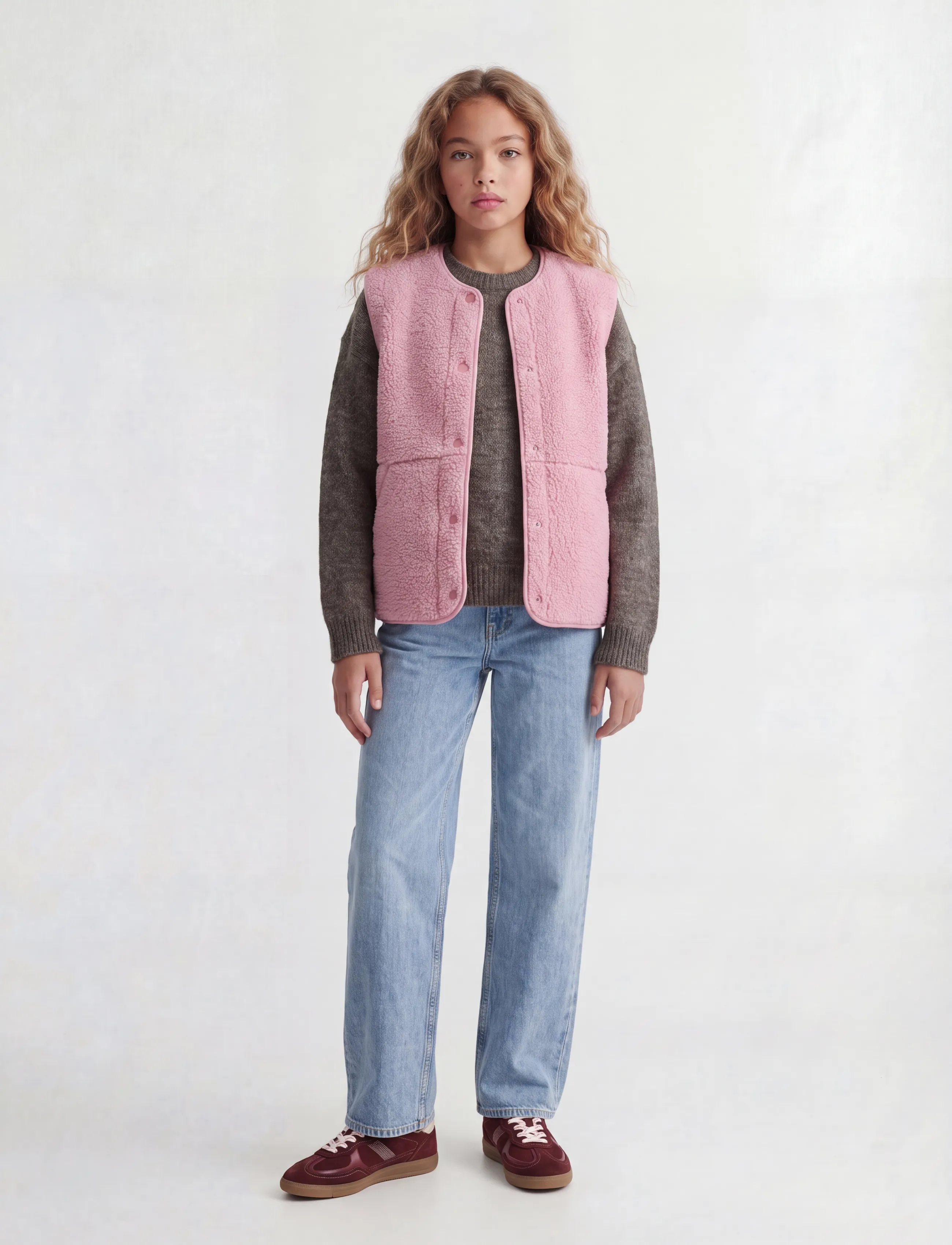 JJXX Kids - JXVERA TEDDY VEST OTW GRL SN - osta vanuse järgi - orchid smoke - 4