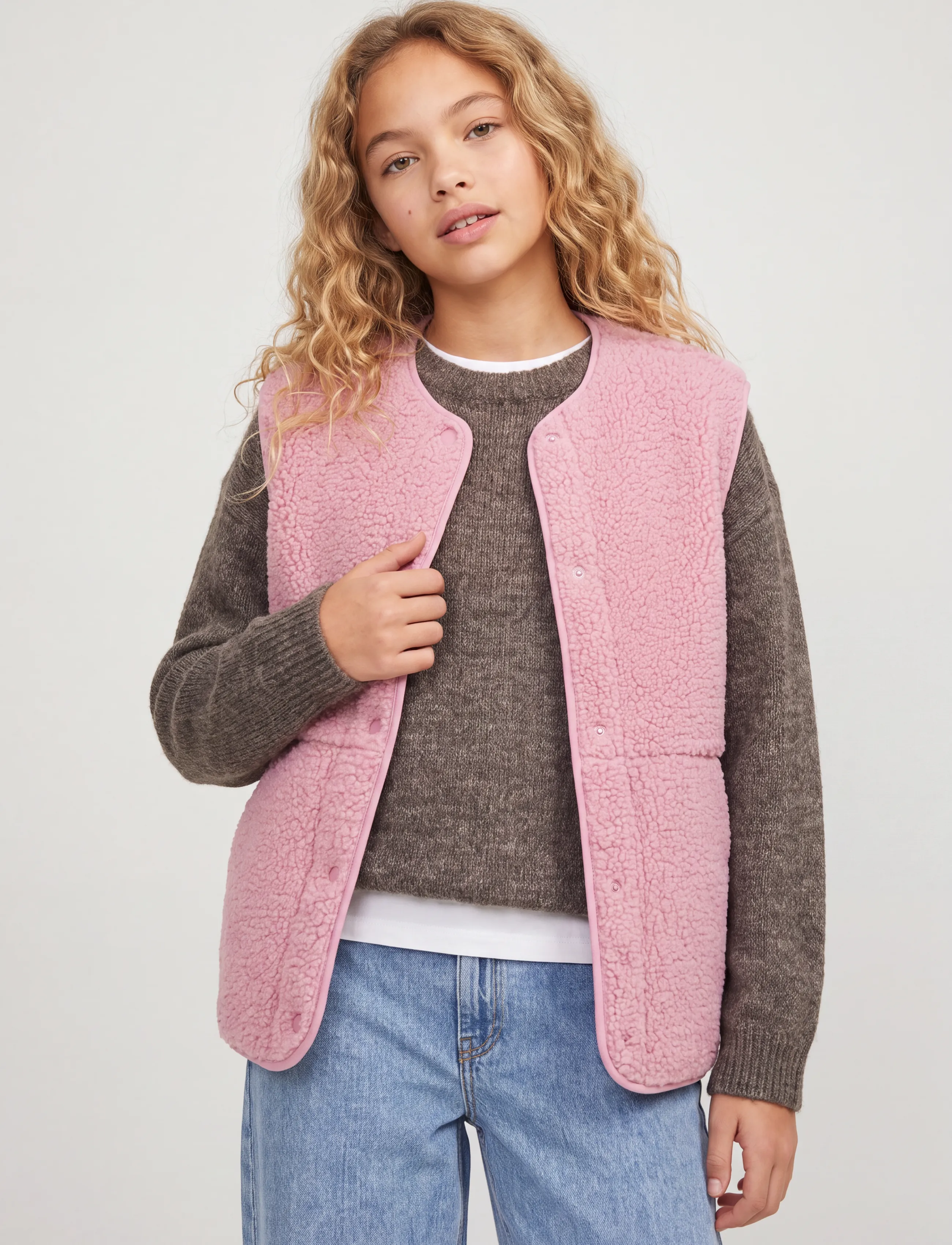 JJXX Kids - JXVERA TEDDY VEST OTW GRL SN - osta vanuse järgi - orchid smoke - 5