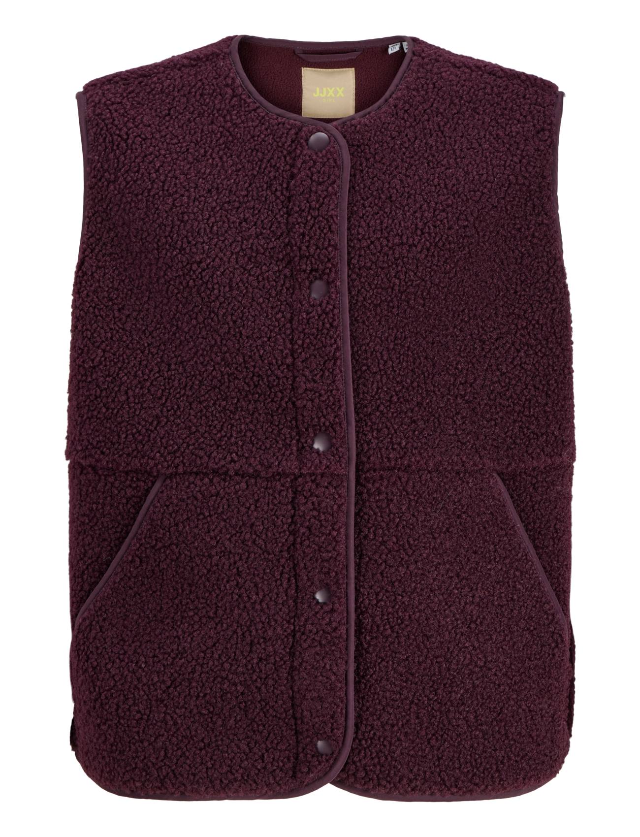 JJXX Kids JXVERA TEDDY VEST OTW GRL SN - Vestid - WINETASTING / burgundy