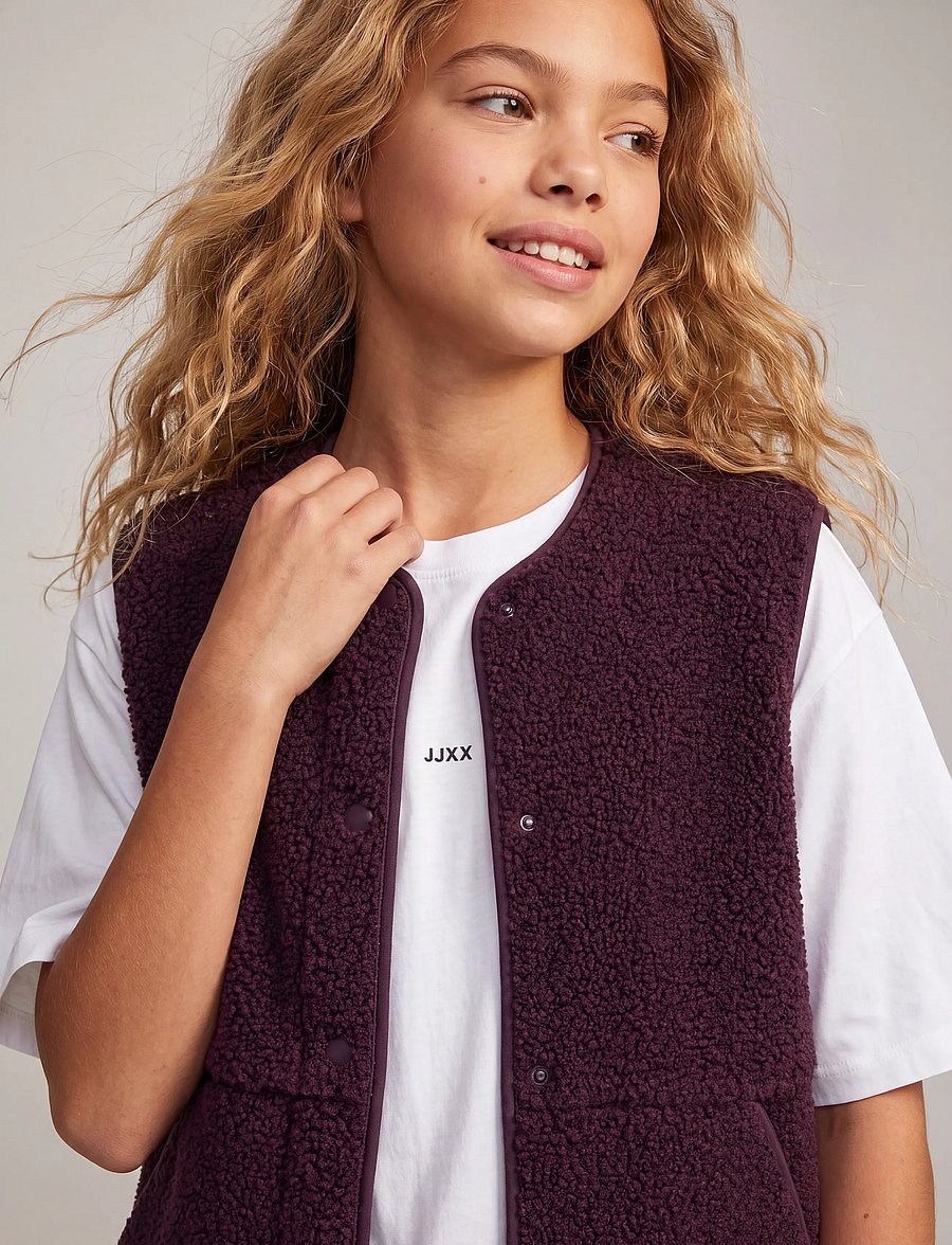 JJXX Kids - JXVERA TEDDY VEST OTW GRL SN - osta vanuse järgi - winetasting - 5
