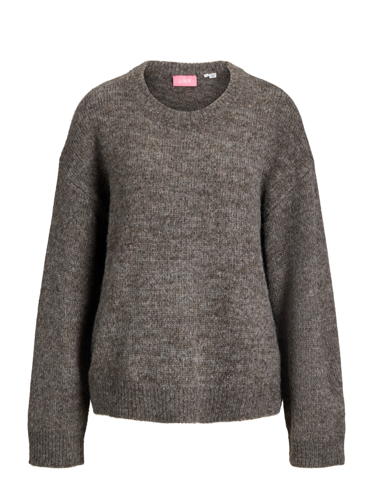 JJXX Kids JXLOU CREW NECK KNIT GRL - Tagasi kooli - DRIFTWOOD / brown
