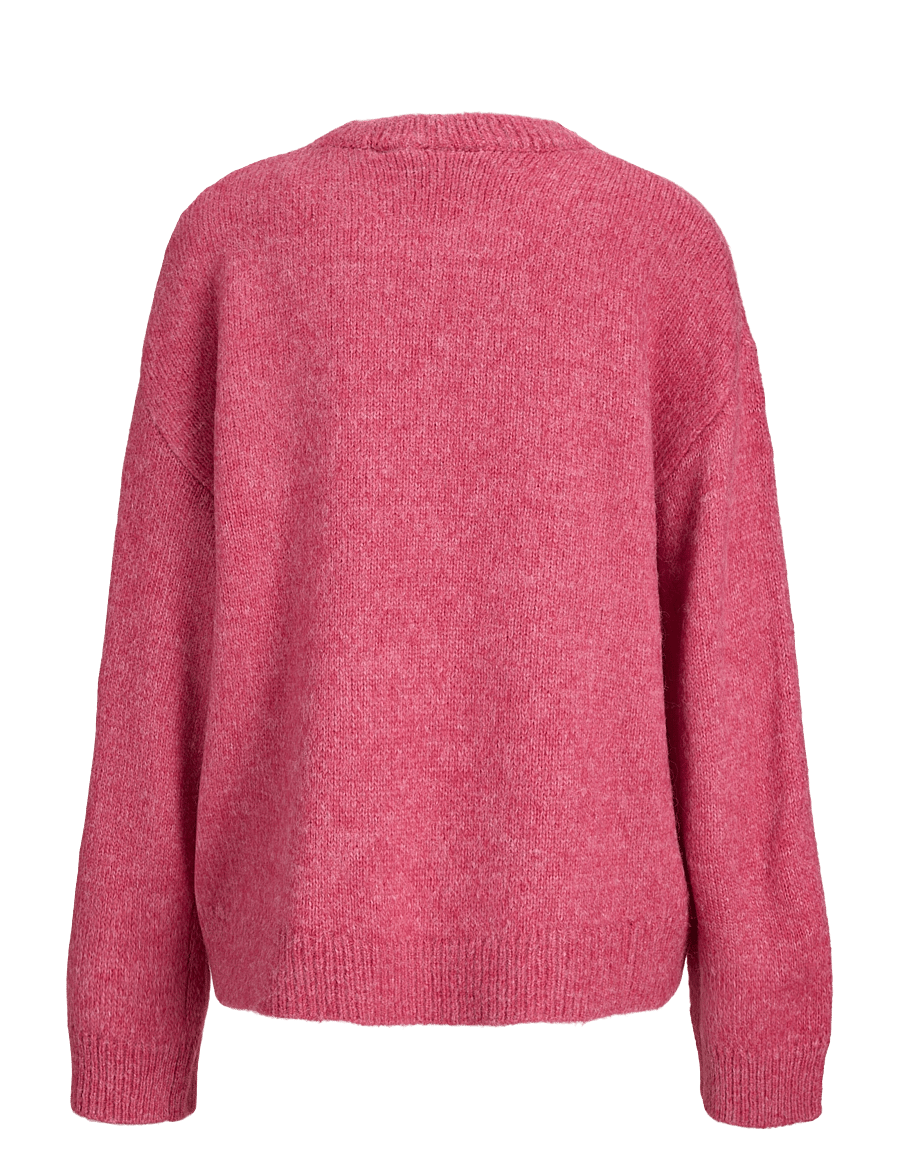 JJXX Kids - JXLOU CREW NECK KNIT GRL - trøjer - pink power - 2