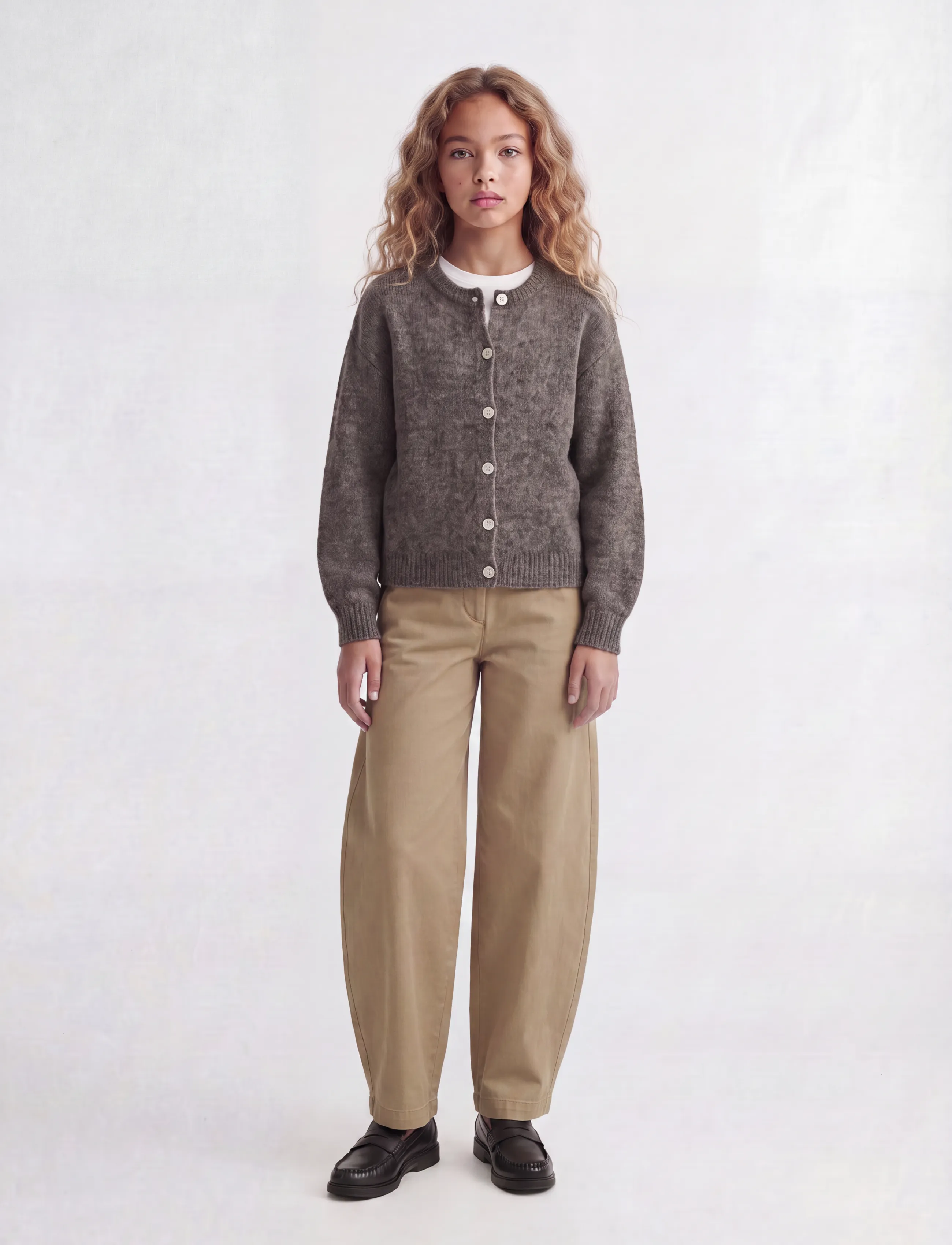 JJXX Kids - JXLOU CARDIGAN KNIT GRL - kardiganid - driftwood - 4