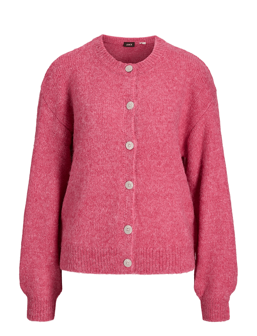 JJXX Kids - JXLOU CARDIGAN KNIT GRL - strickjacken - pink power - 0