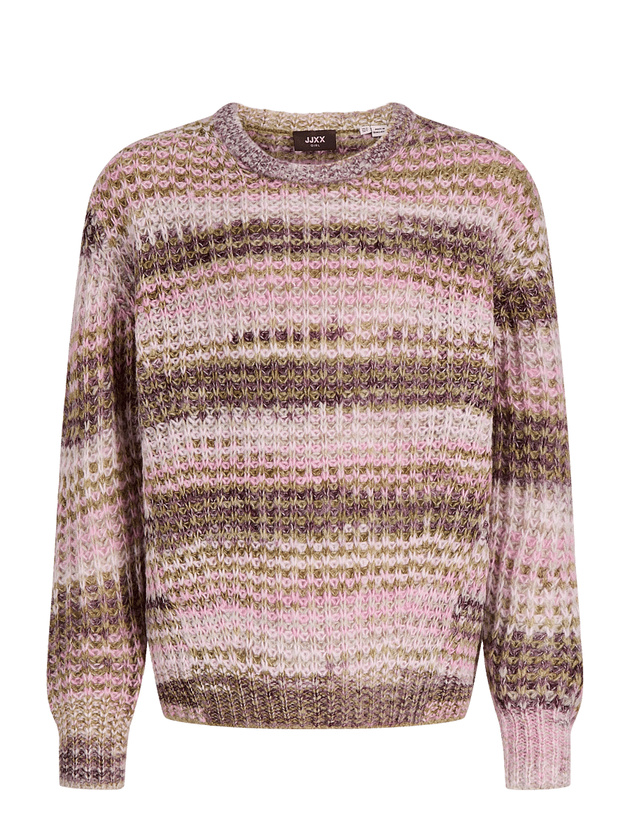 JJXX Kids - JXSIMONE SPACE DYE CREW NECK KNIT GRL - džemprid - green moss - 1