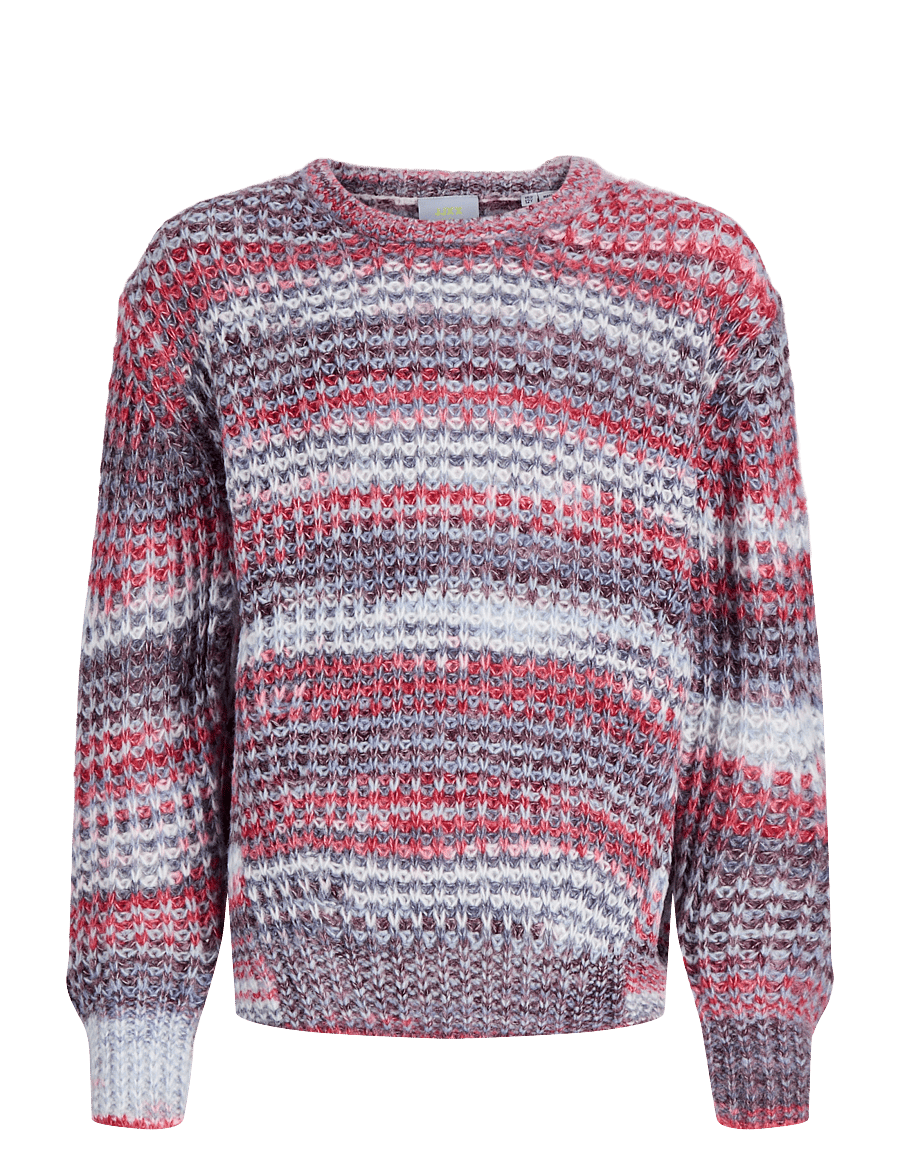 JJXX Kids - JXSIMONE SPACE DYE CREW NECK KNIT GRL - pullover - winetasting - 1