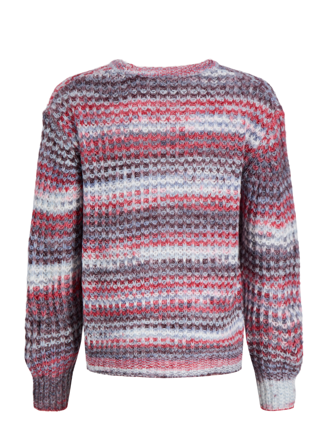 JJXX Kids - JXSIMONE SPACE DYE CREW NECK KNIT GRL - trøjer - winetasting - 2