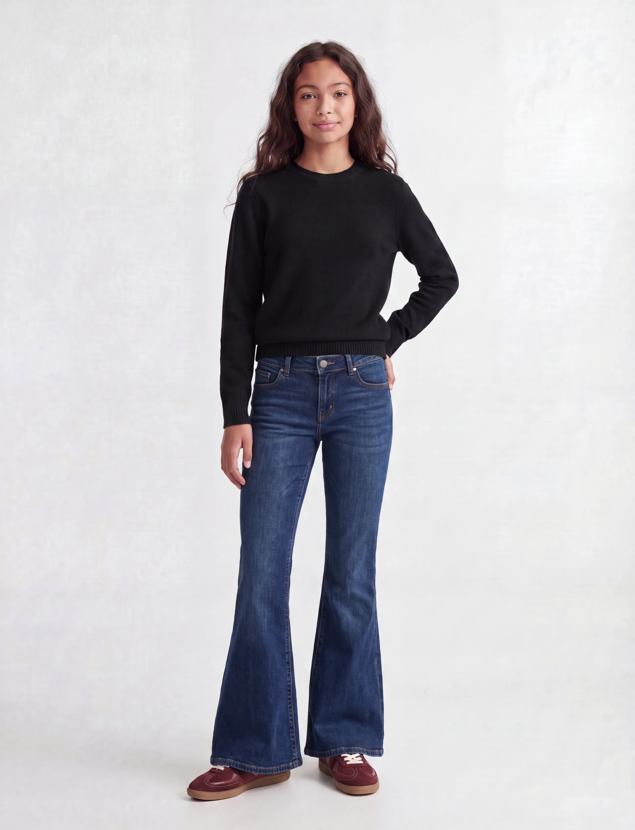 JJXX Kids - JXELBA CREW NECK KNIT SN GRL - džemprid - black - 4