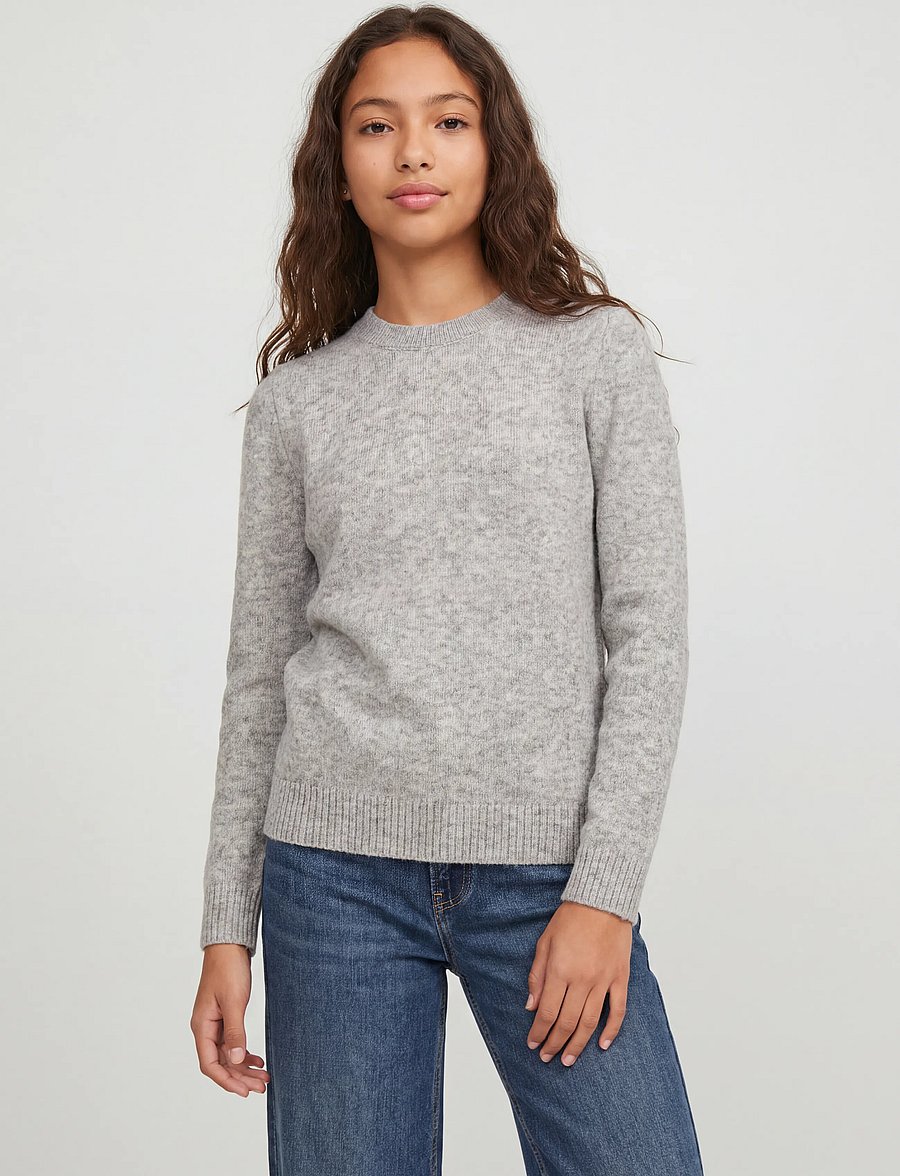 JJXX Kids - JXELBA CREW NECK KNIT SN GRL - džemprid - light grey melange - 0