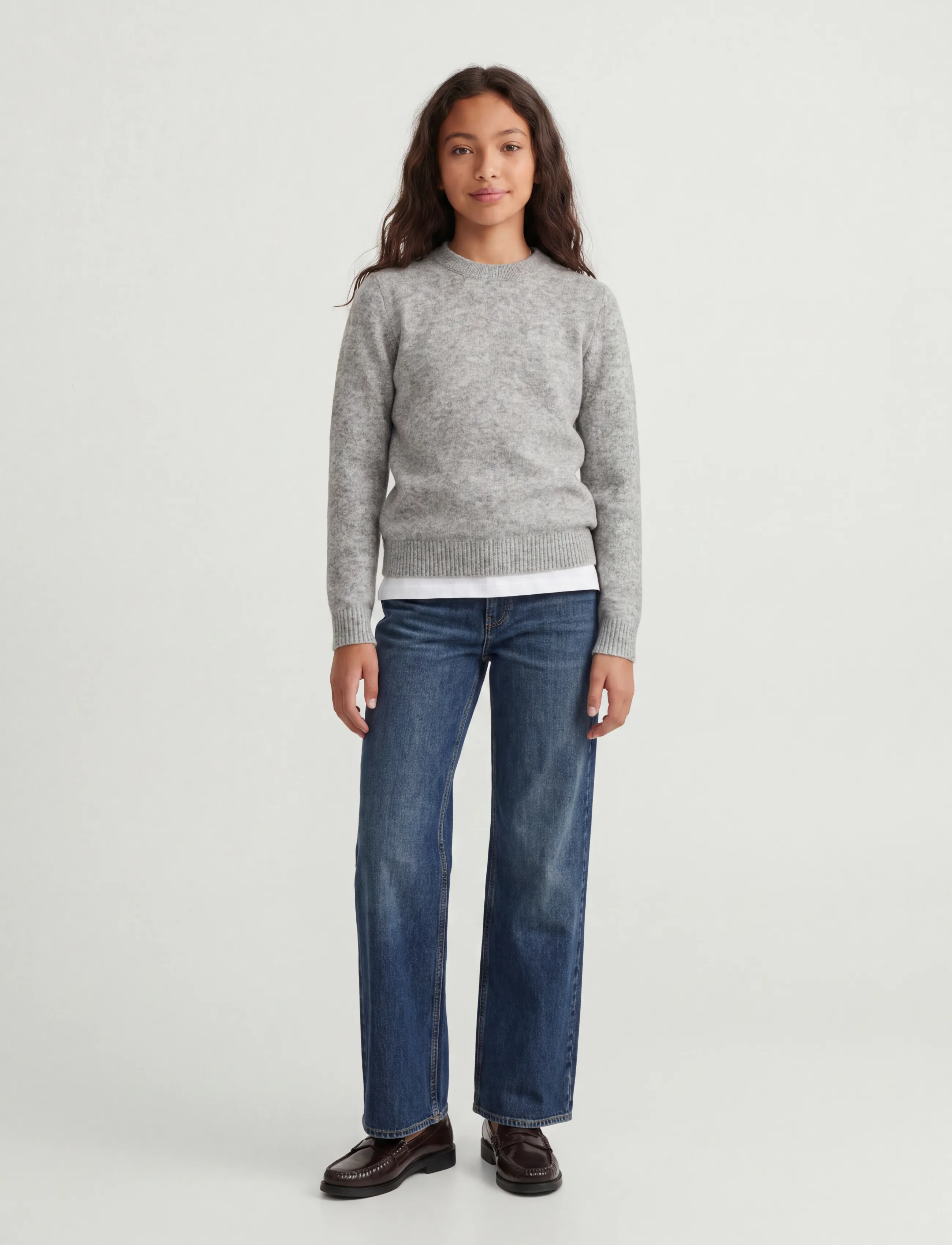 JJXX Kids - JXELBA CREW NECK KNIT SN GRL - džemprid - light grey melange - 4