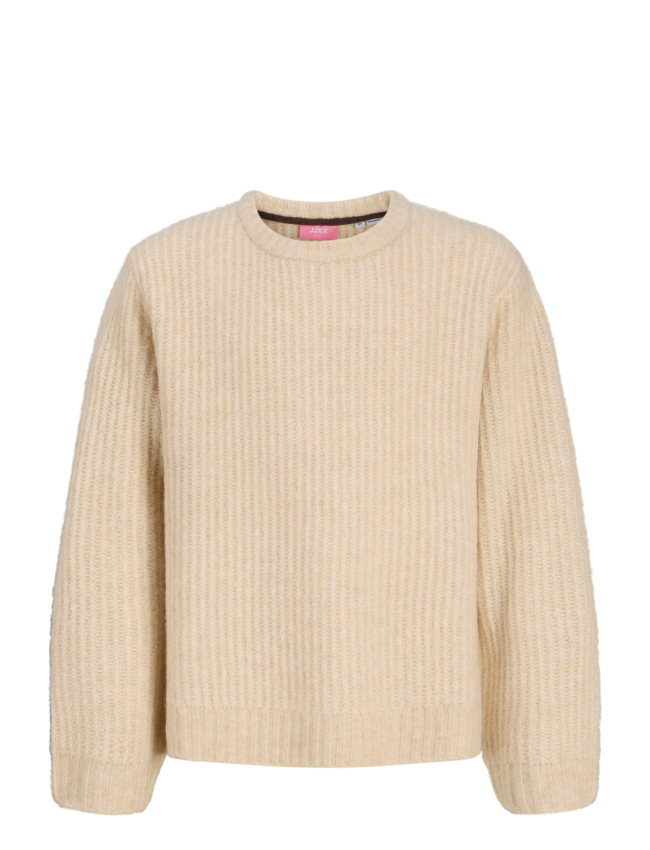 JJXX Kids JXSIGGA DIVERSE CREW NECK KNIT SN GRL - Drabužiai - FOG / cream