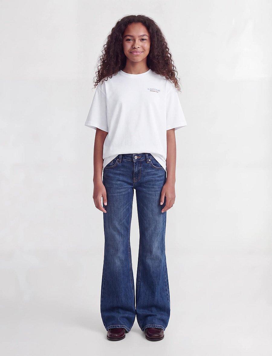 JJXX Kids - JXMILLOW SS TEE JRS SN GRL - kurzärmelige - bright white - 4