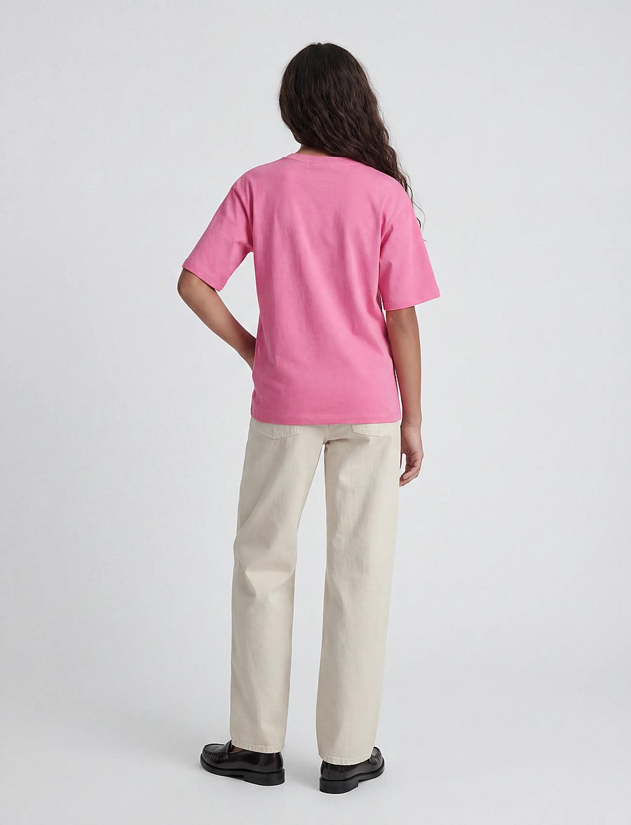 JJXX Kids - JXANDREA SS LOGO TEE JRS SN GRL - kortärmade t-shirts - carmine rose - 3