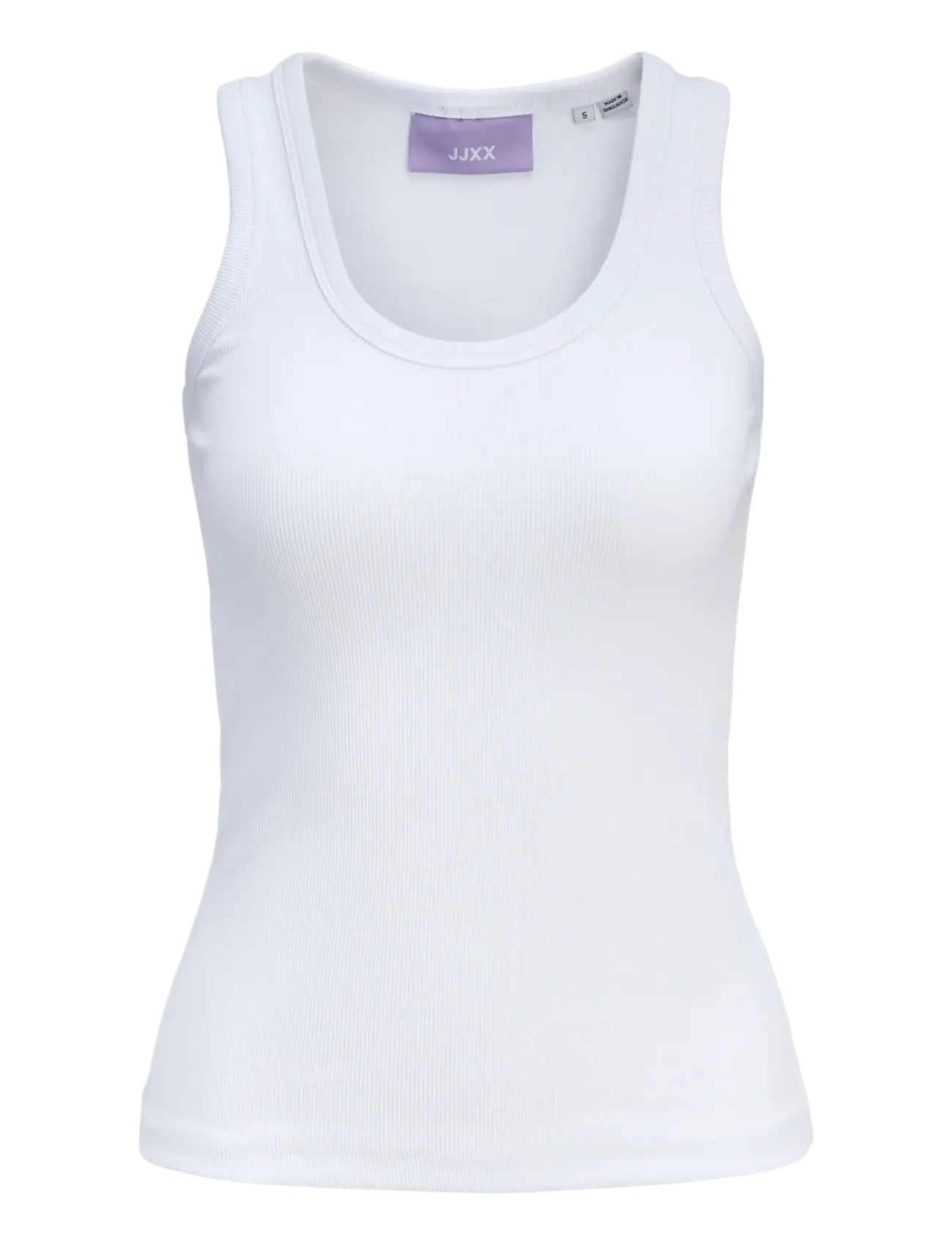 JJXX Girls JXFRIDA SL U-NECK TOP JRS NOOS GRL - T-shirts - BRIGHT WHITE / white