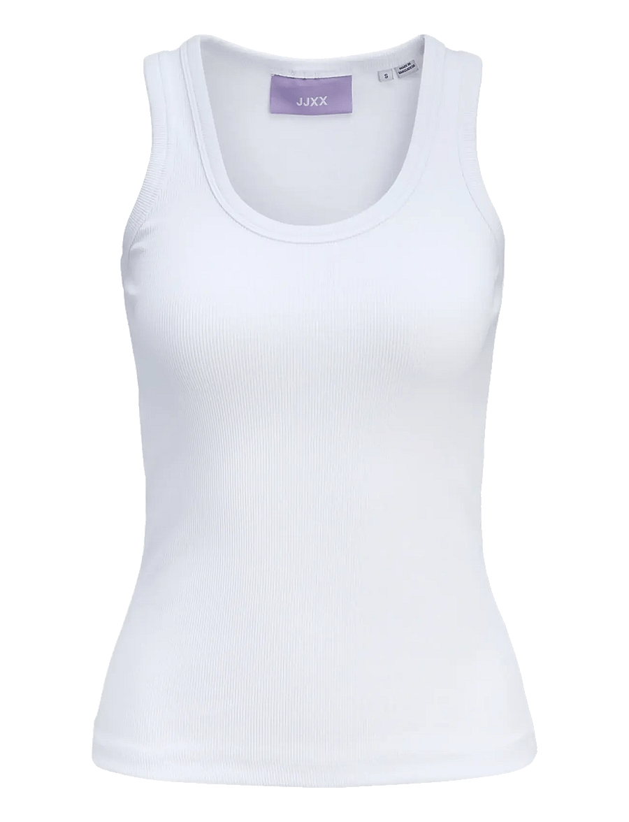 JJXX Kids - JXFRIDA SL U-NECK TOP JRS NOOS GRL - Ærmeløs undertrøje - bright white - 0