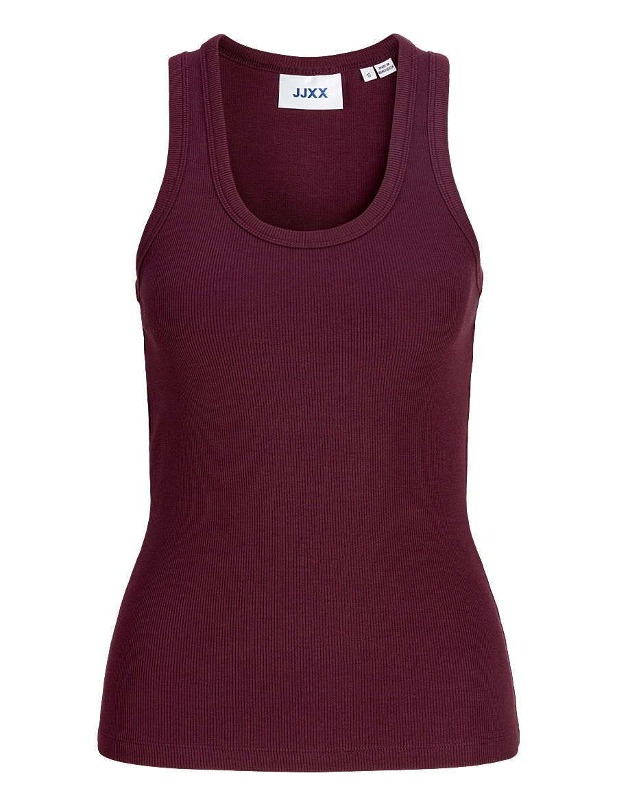 JJXX Kids - JXFRIDA SL U-NECK TOP JRS NOOS GRL - Ærmeløs undertrøje - winetasting - 1