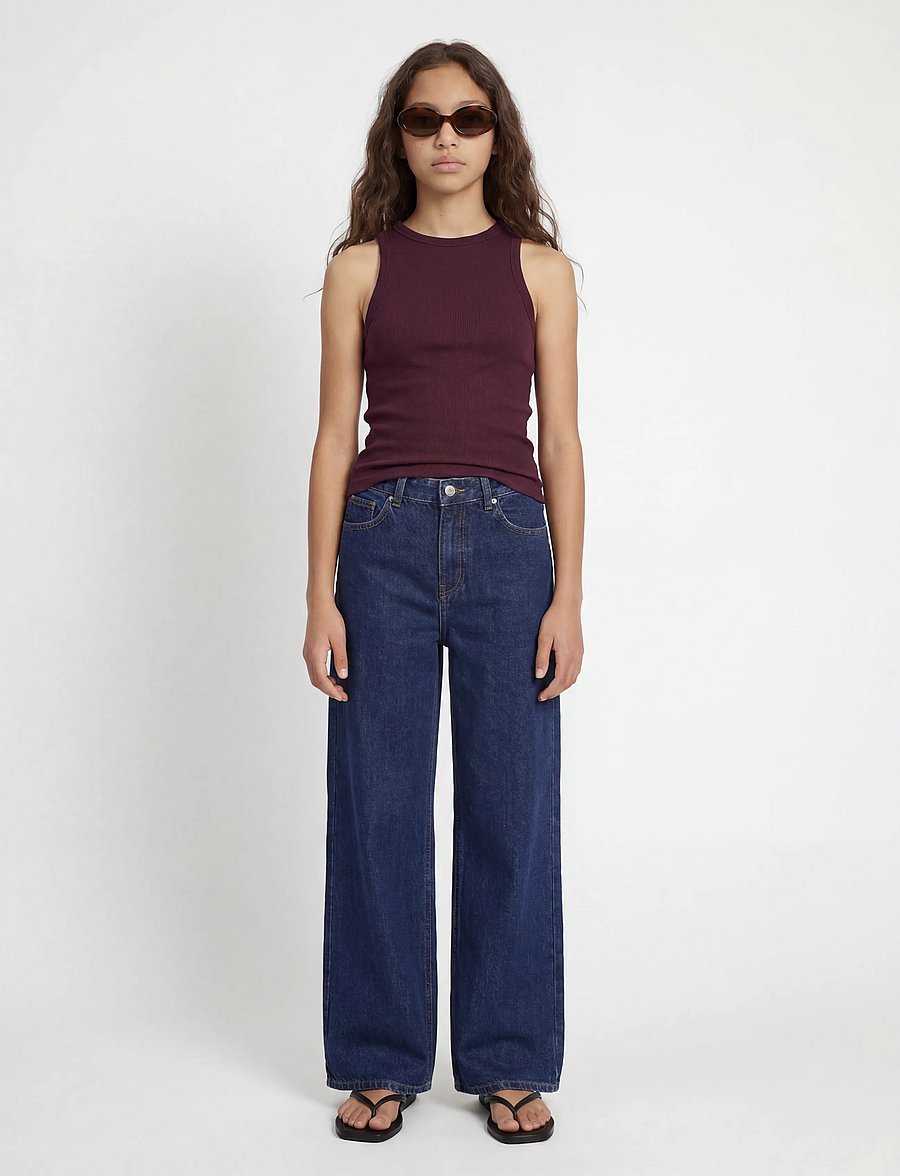 JJXX Kids - JXFRIDA SL U-NECK TOP JRS NOOS GRL - Ærmeløs undertrøje - winetasting - 4