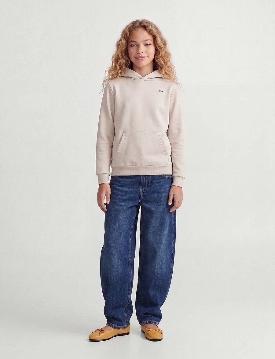 JJXX Kids - JXABBIE LS EVERY HOOD SWT NOOS GRL - kapuutsiga pusad - moonbeam - 4