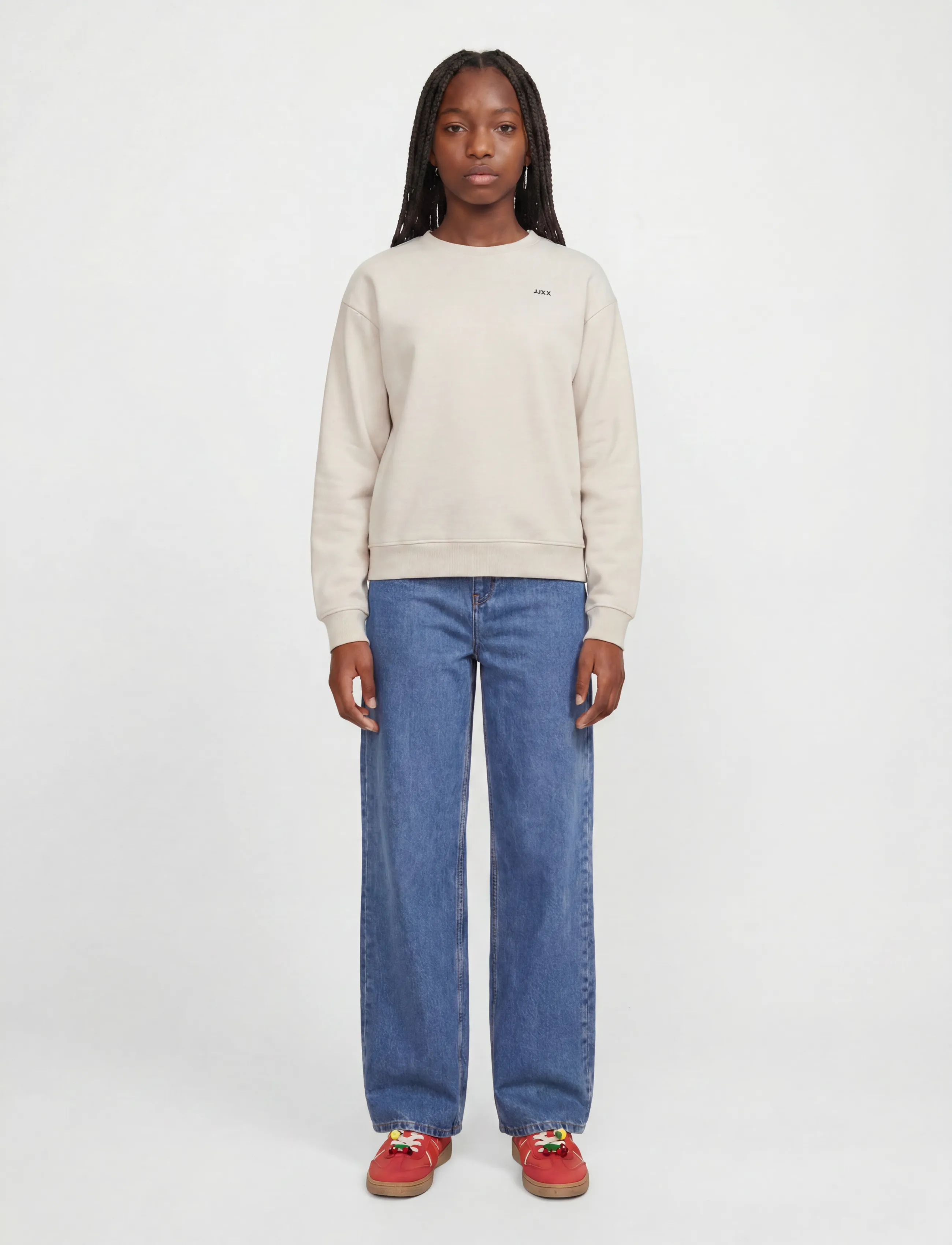 JJXX Kids - JXABBIE LS EVERY CREW SWT NOOS GRL - sweatshirts - moonbeam - 4