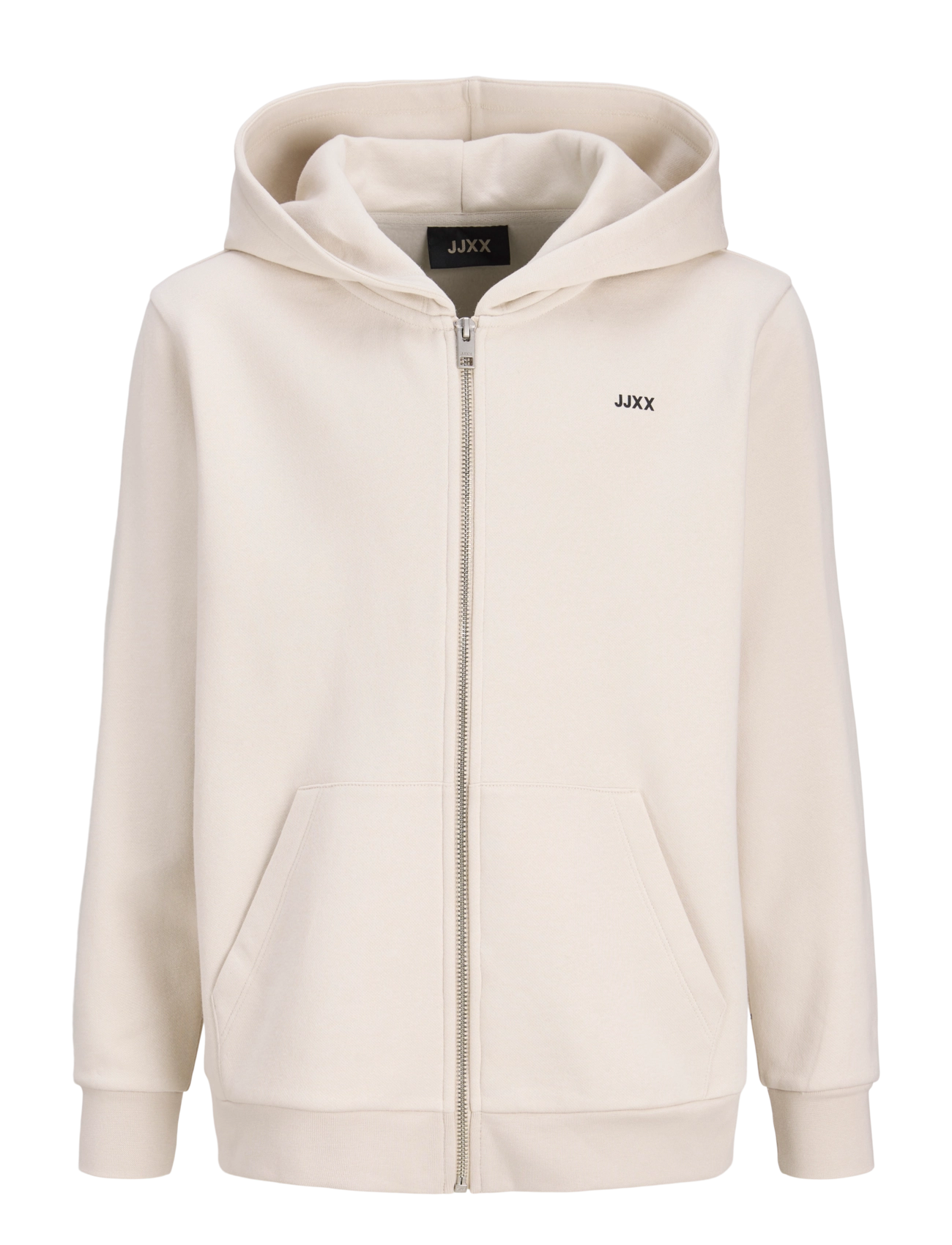 JJXX Kids JXABBIE LS EVERY ZIP HOOD SWT NOOS GRL - Leichte Jacken - MOONBEAM / cream