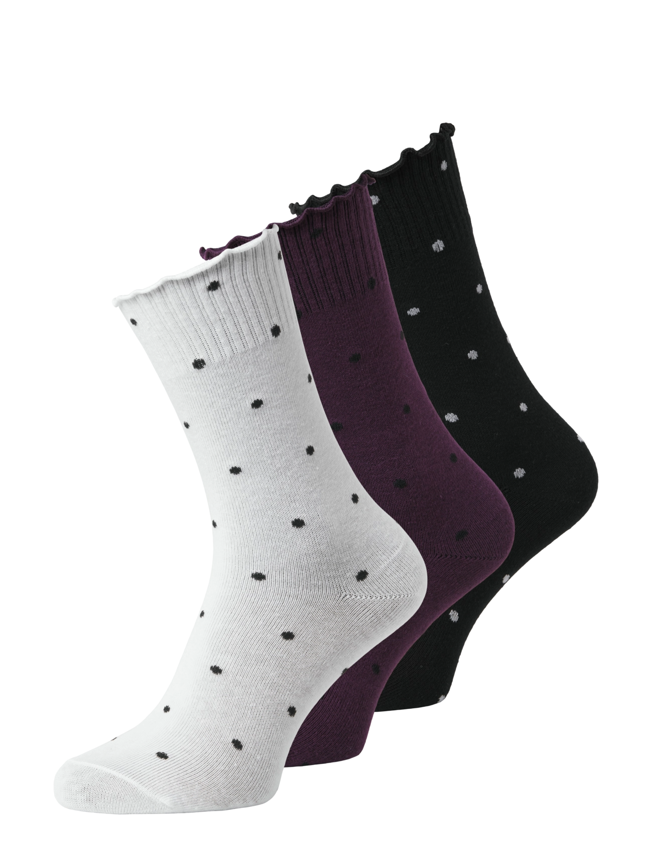 JJXX Kids JXPOLLY POLKA DOT SOCK 3-PACK ACC SN GRL - Clothing - WHITE / white