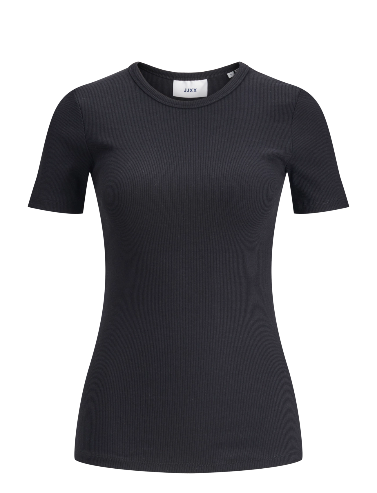 JJXX Kids JXFRANKIE STR SS RIB TEE JRS NOOS GRL - Överdelar - BLACK / black