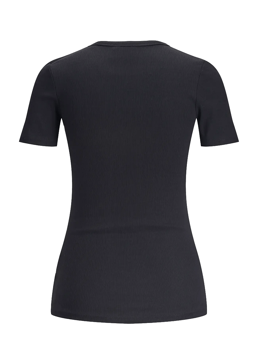 JJXX Kids - JXFRANKIE STR SS RIB TEE JRS NOOS GRL - kortärmade t-shirts - black - 2