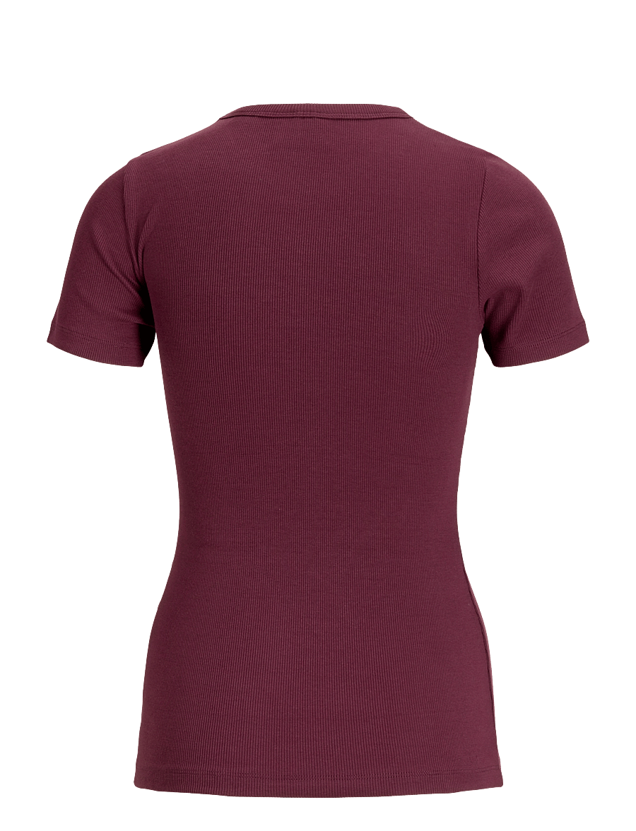 JJXX Kids - JXFRANKIE STR SS RIB TEE JRS NOOS GRL - kortærmede t-shirts - winetasting - 2