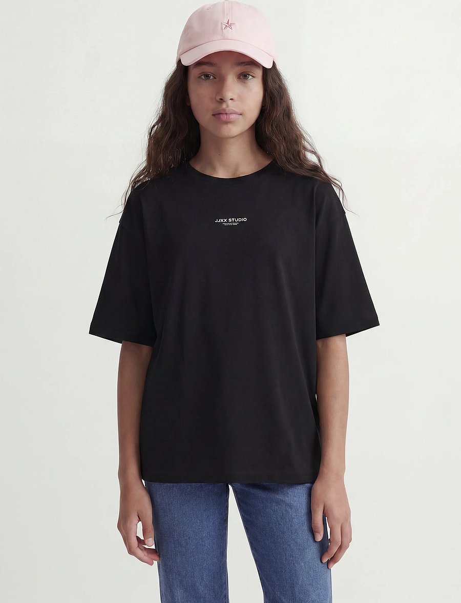 JJXX Kids - JXSTUDIO VESTERBRO TEE JRS NOOS GRL - lühikeste varrukatega t-särgid - black - 0