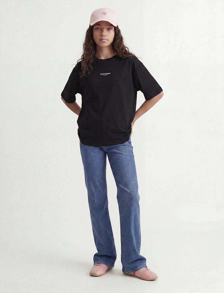 JJXX Kids - JXSTUDIO VESTERBRO TEE JRS NOOS GRL - lühikeste varrukatega t-särgid - black - 4