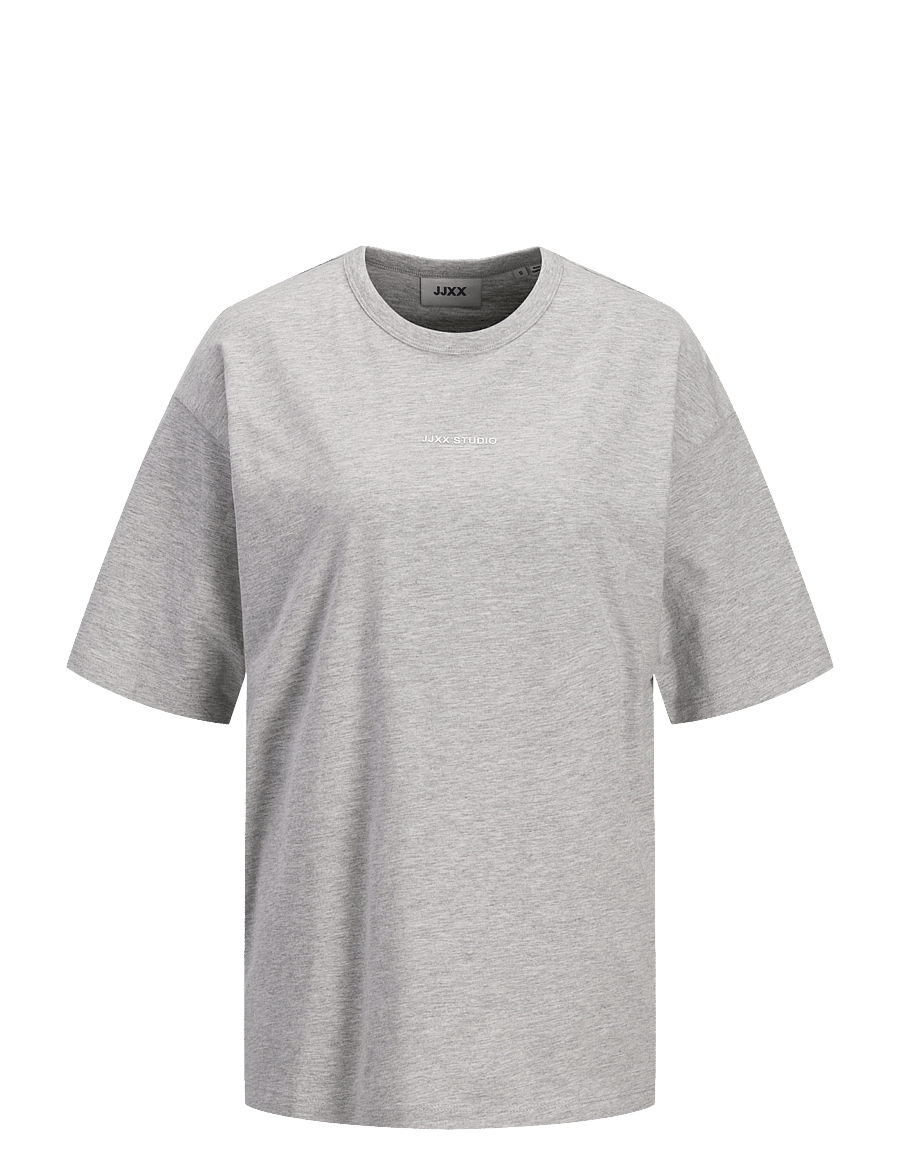 JJXX Kids - JXSTUDIO VESTERBRO TEE JRS NOOS GRL - kortärmade t-shirts - light grey melange - 1