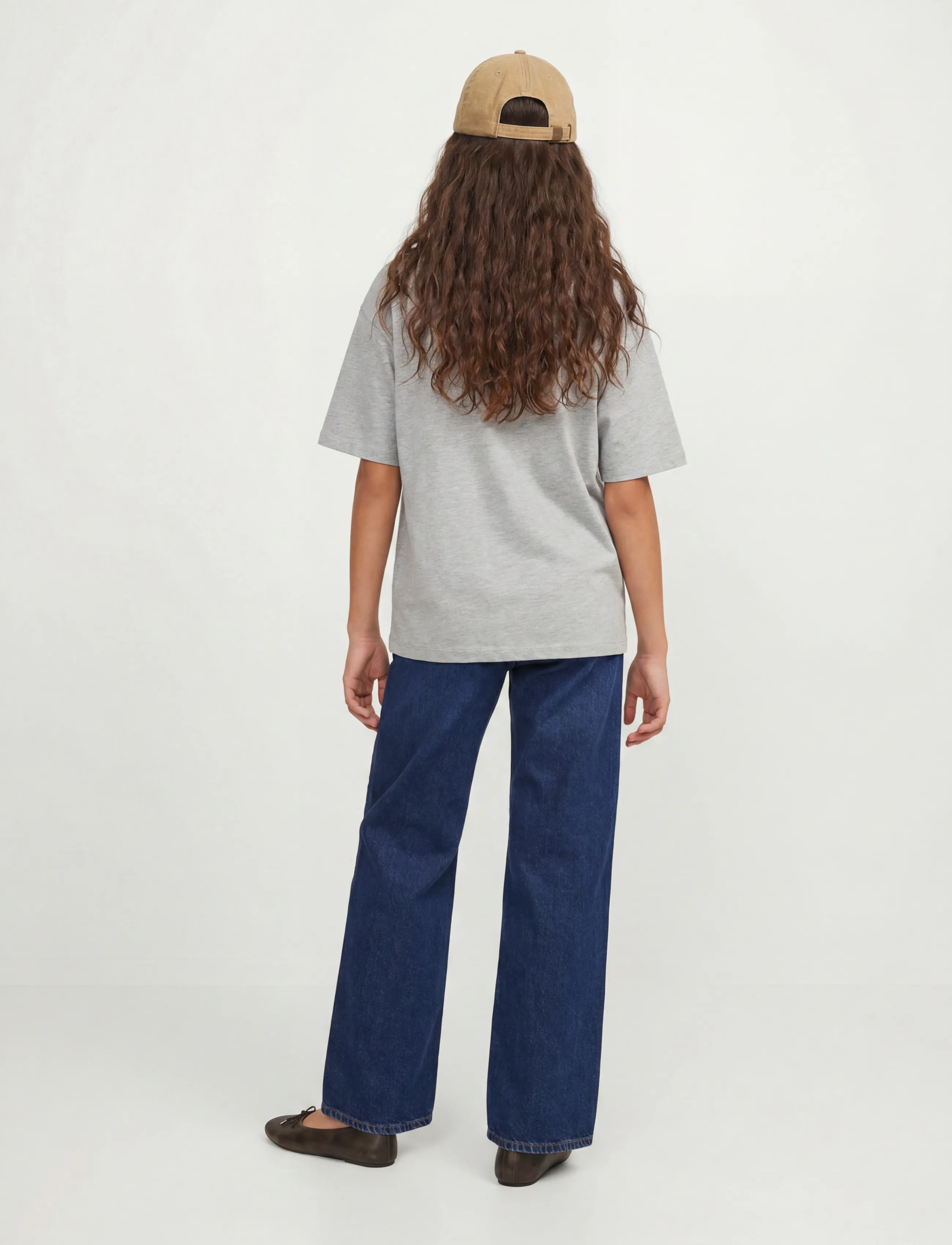 JJXX Kids - JXSTUDIO VESTERBRO TEE JRS NOOS GRL - kortärmade t-shirts - light grey melange - 3