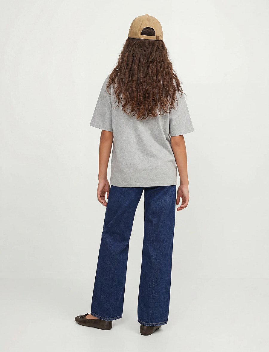 JJXX Kids - JXSTUDIO VESTERBRO TEE JRS NOOS GRL - kortärmade t-shirts - light grey melange - 3