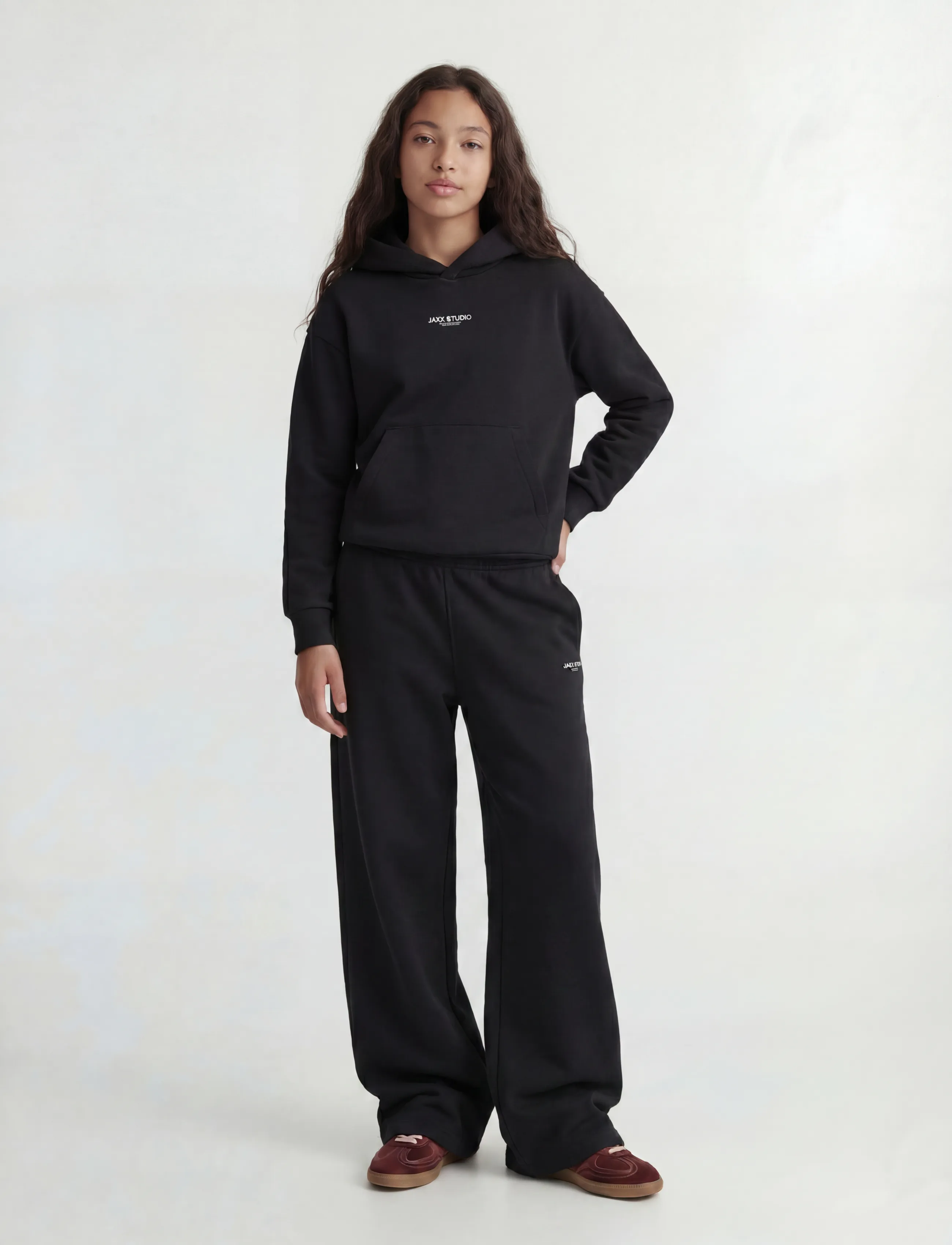 JJXX Kids - JXSTUDIO VESTERBRO HOOD SWT NOOS GRL - kapuutsiga pusad - black - 4