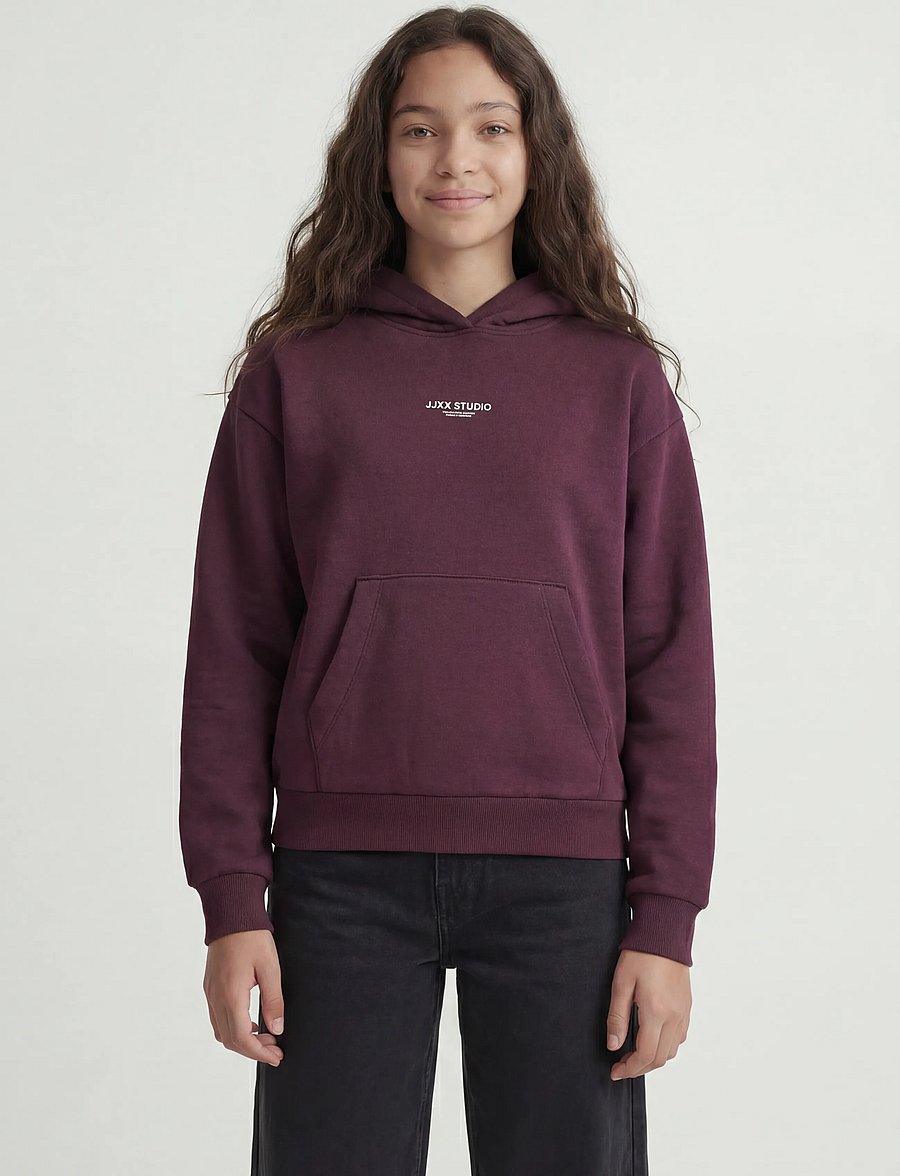 JJXX Kids - JXSTUDIO VESTERBRO HOOD SWT NOOS GRL - kapuzenpullover - winetasting - 0