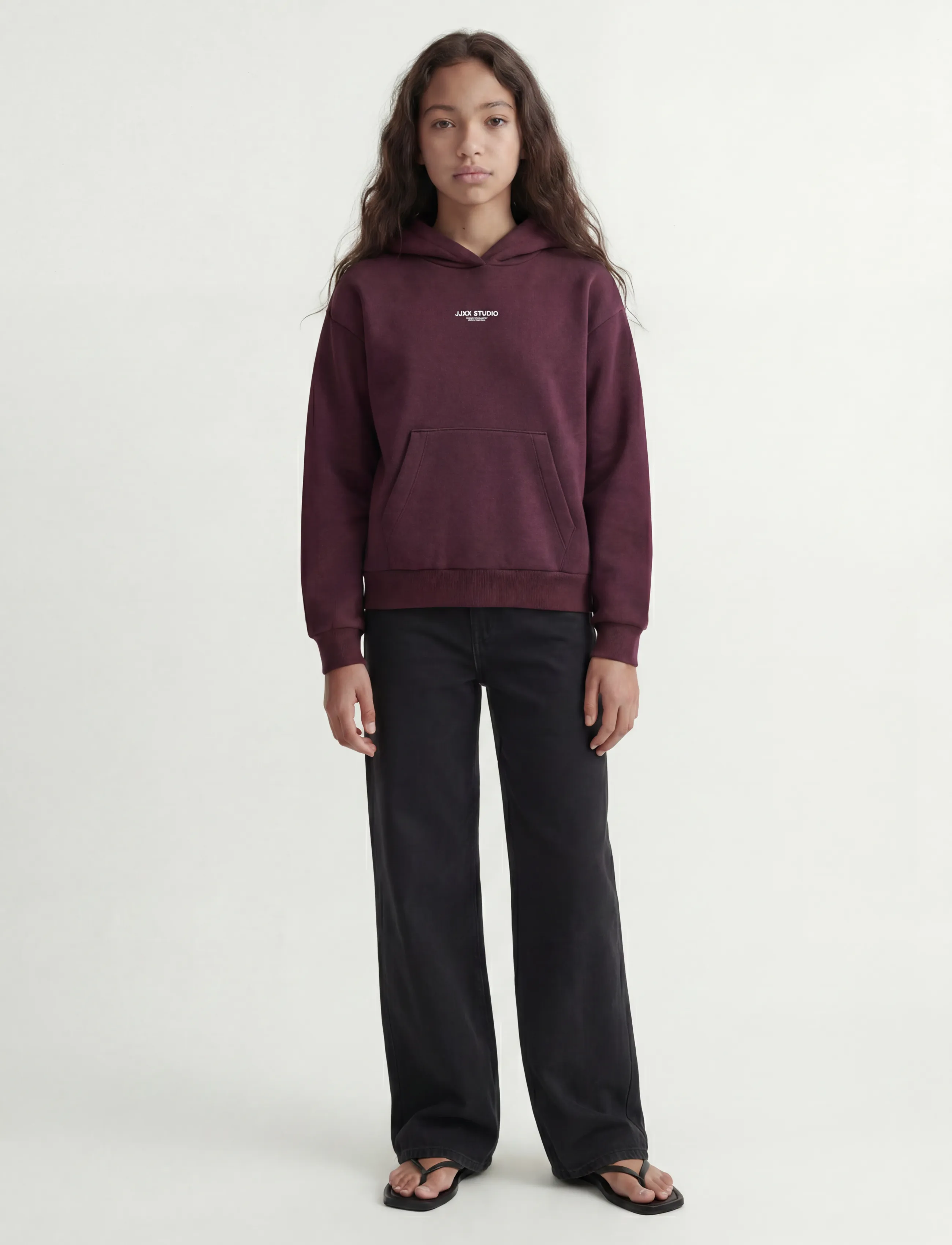JJXX Kids - JXSTUDIO VESTERBRO HOOD SWT NOOS GRL - kapuzenpullover - winetasting - 4