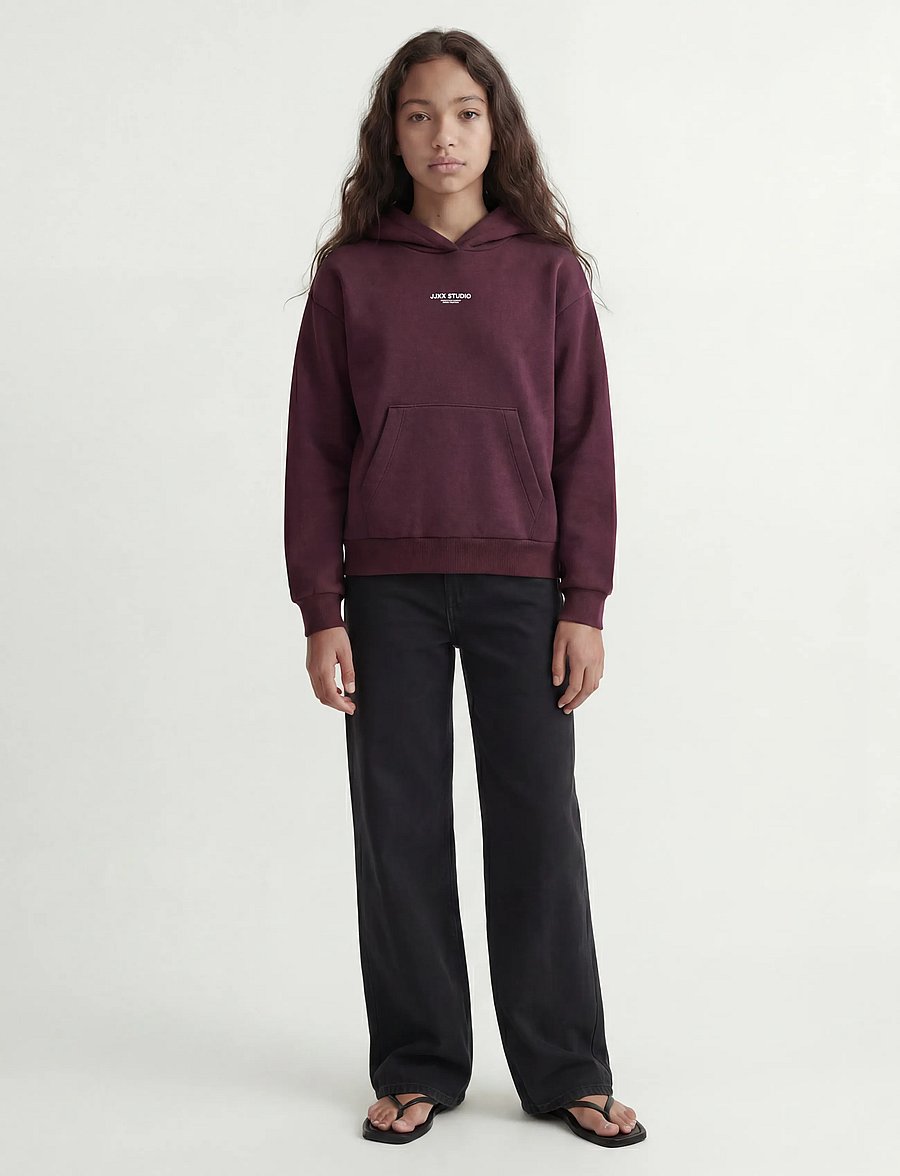 JJXX Kids - JXSTUDIO VESTERBRO HOOD SWT NOOS GRL - kapuzenpullover - winetasting - 4